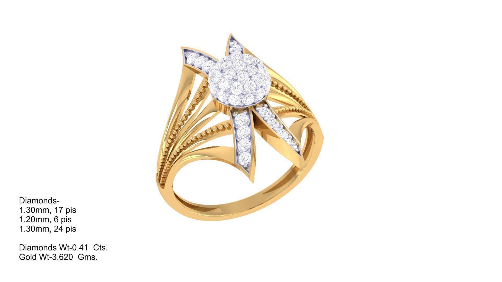 Diamond Ring - 3 3D print model_1