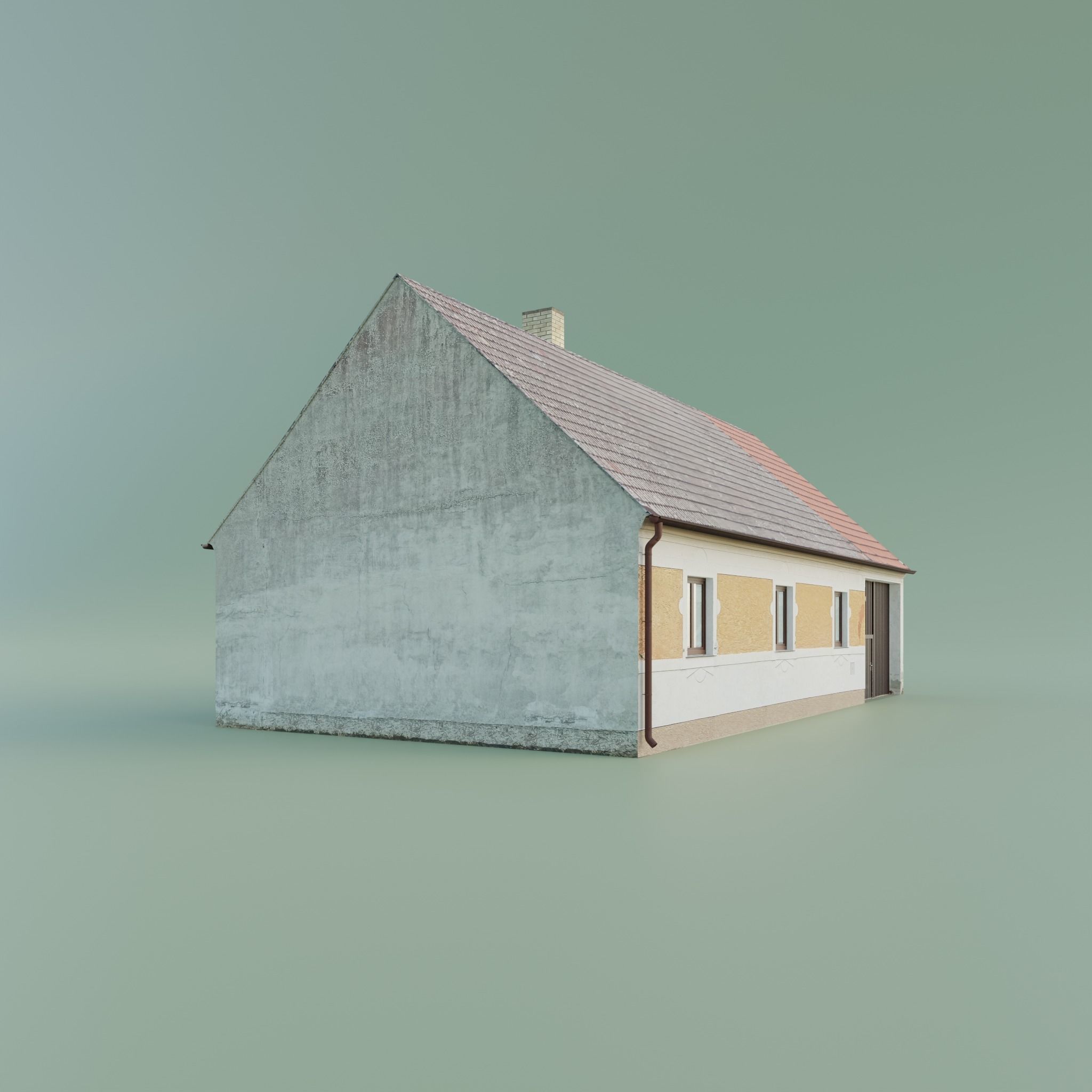 House realistic low-poly Low-poly 3D model_8