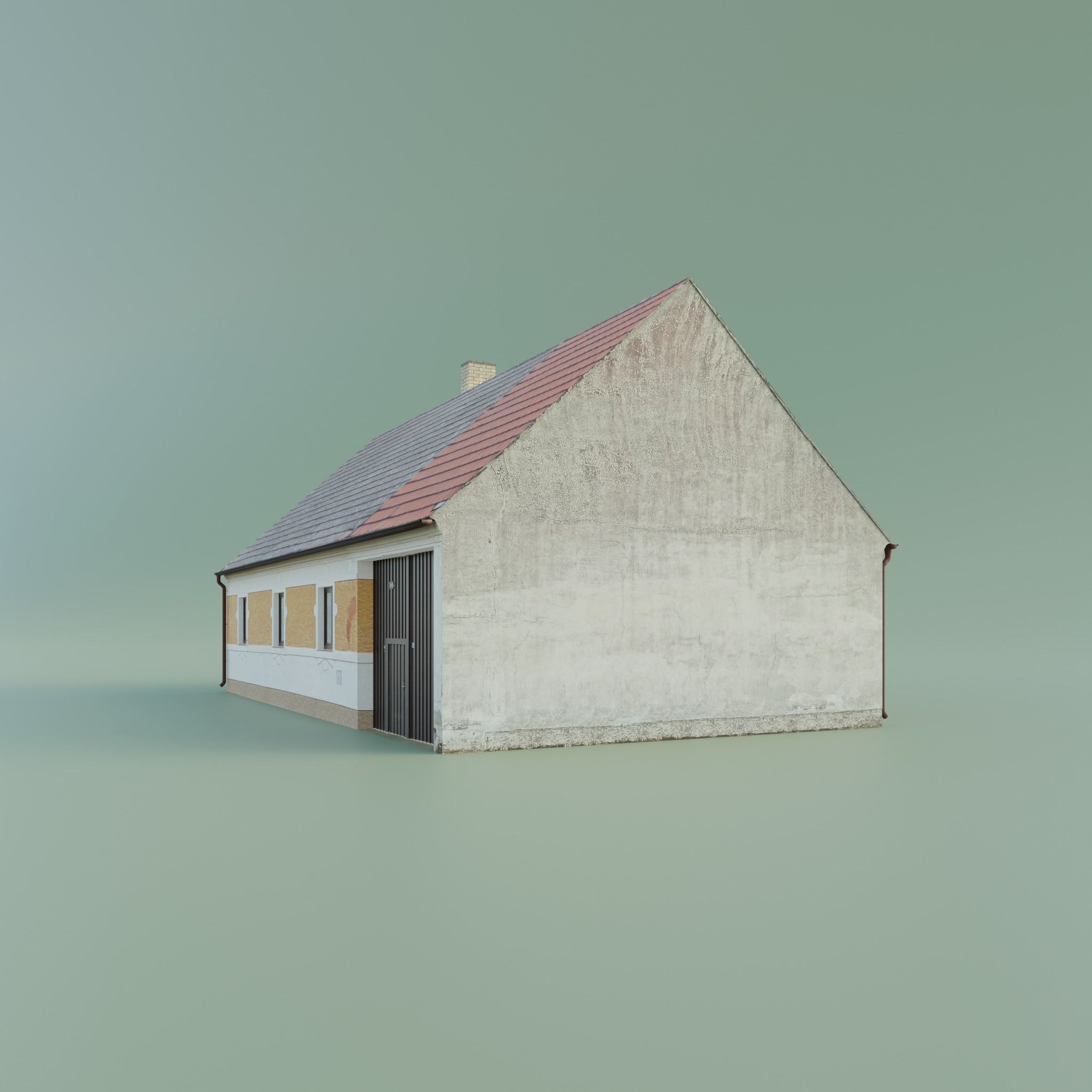 House realistic low-poly Low-poly 3D model_2