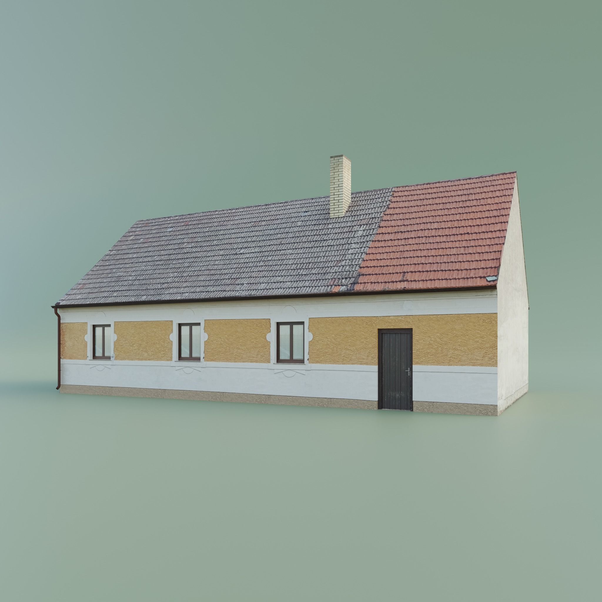 House realistic low-poly Low-poly 3D model_6