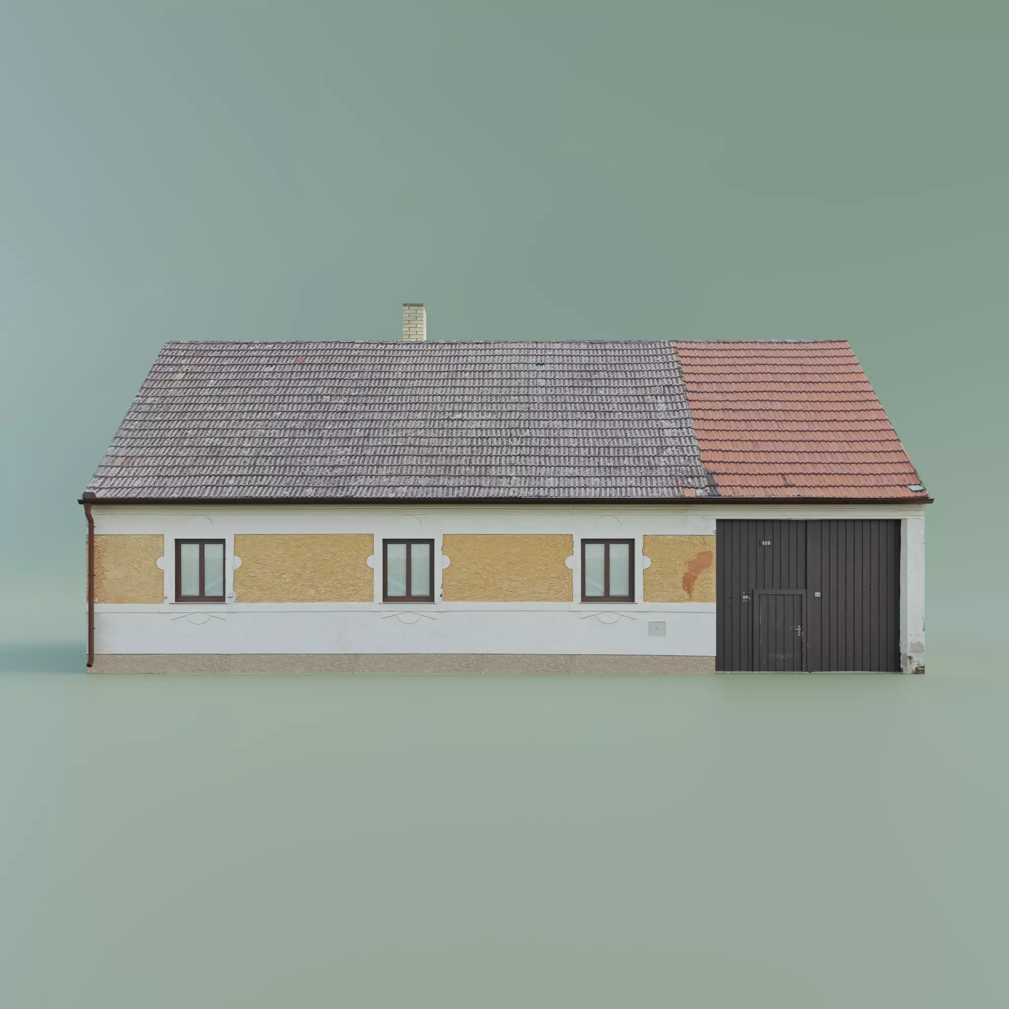 House realistic low-poly Low-poly 3D model_0