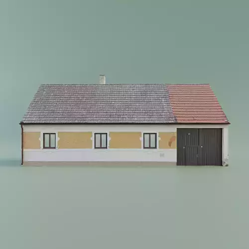 House realistic low-poly