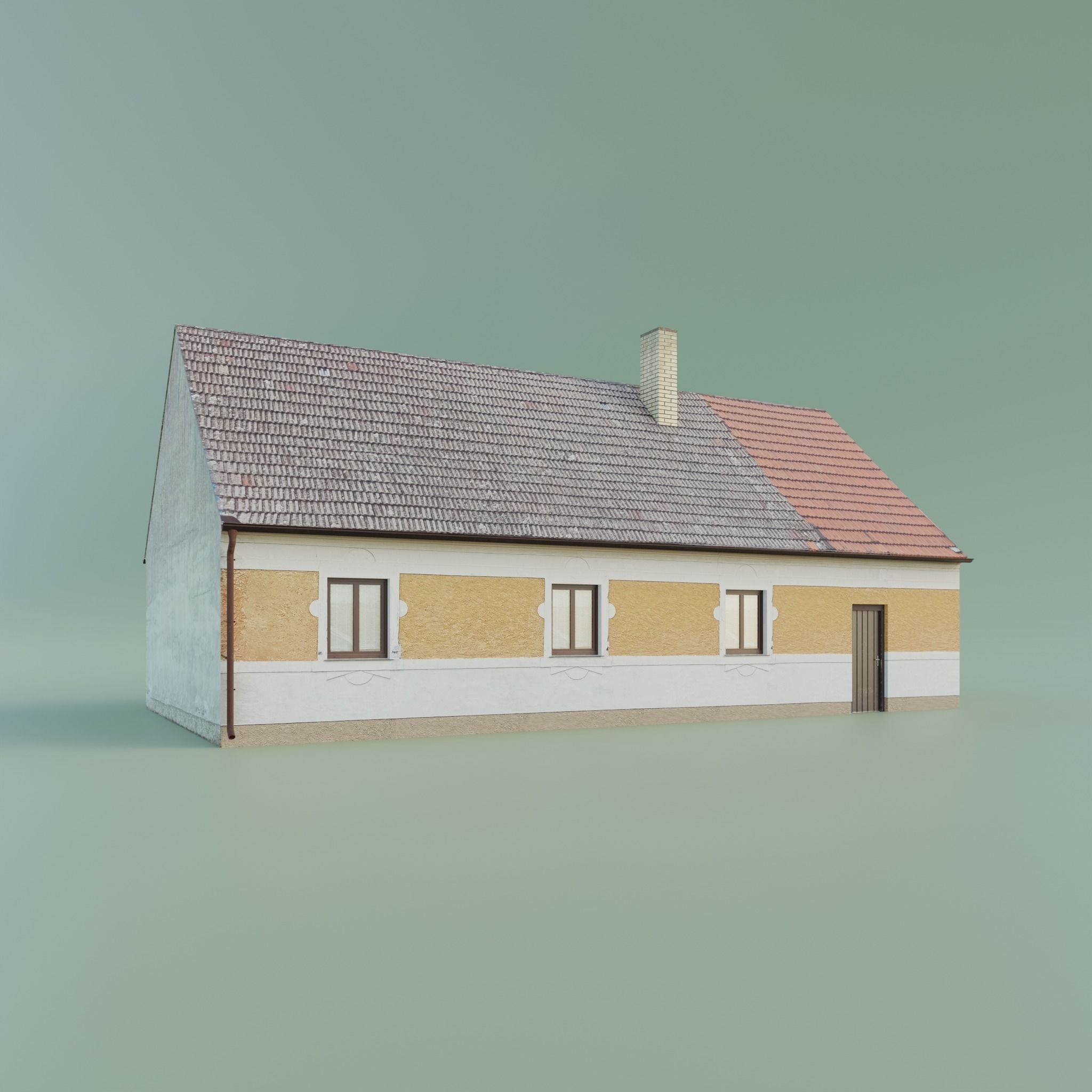 House realistic low-poly Low-poly 3D model_4