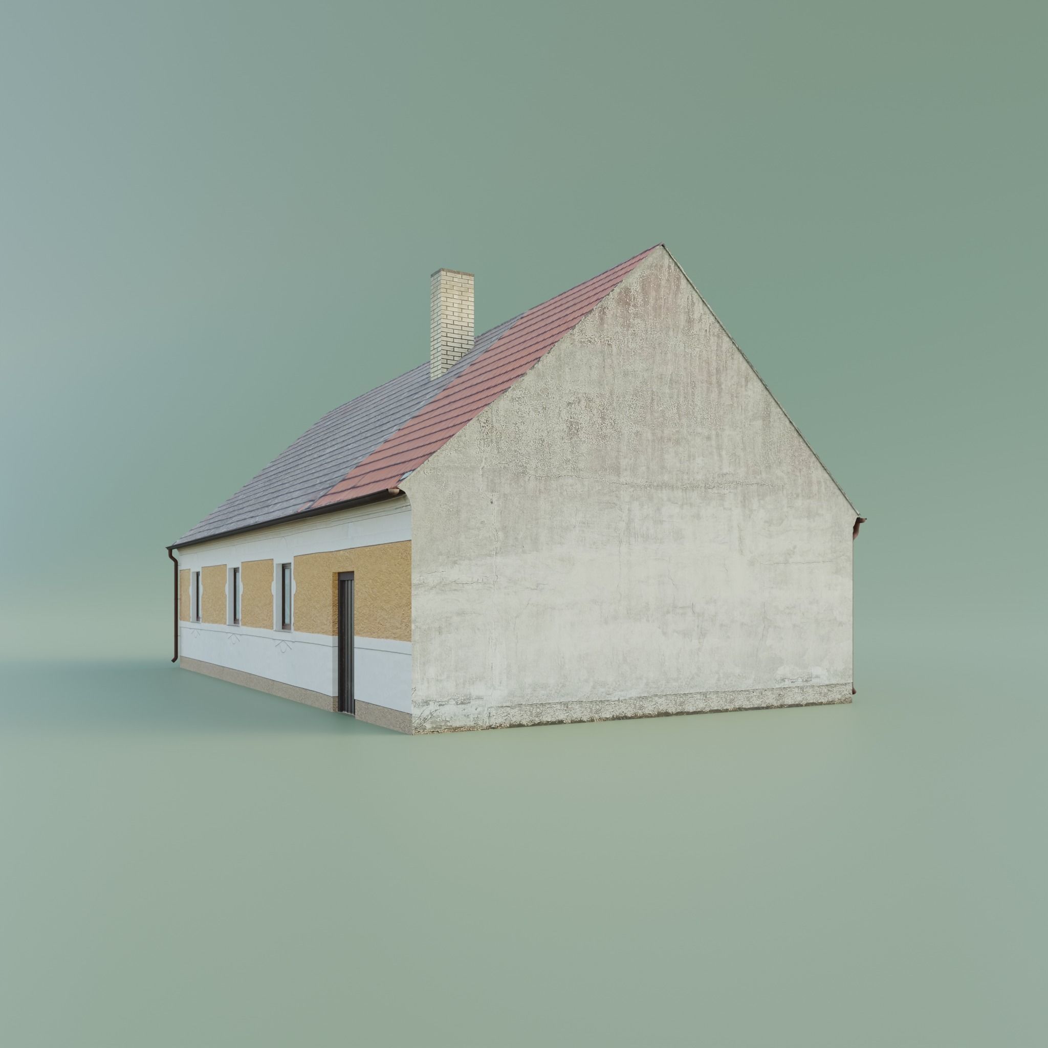 House realistic low-poly Low-poly 3D model_7