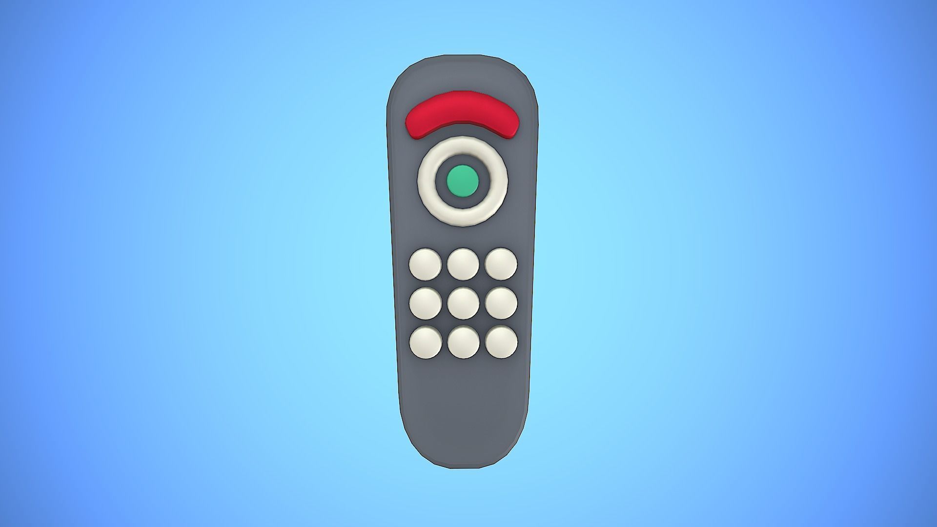 REMOTE CONTROL 01 CARTOON STYLIZED Low-poly 3D model_7