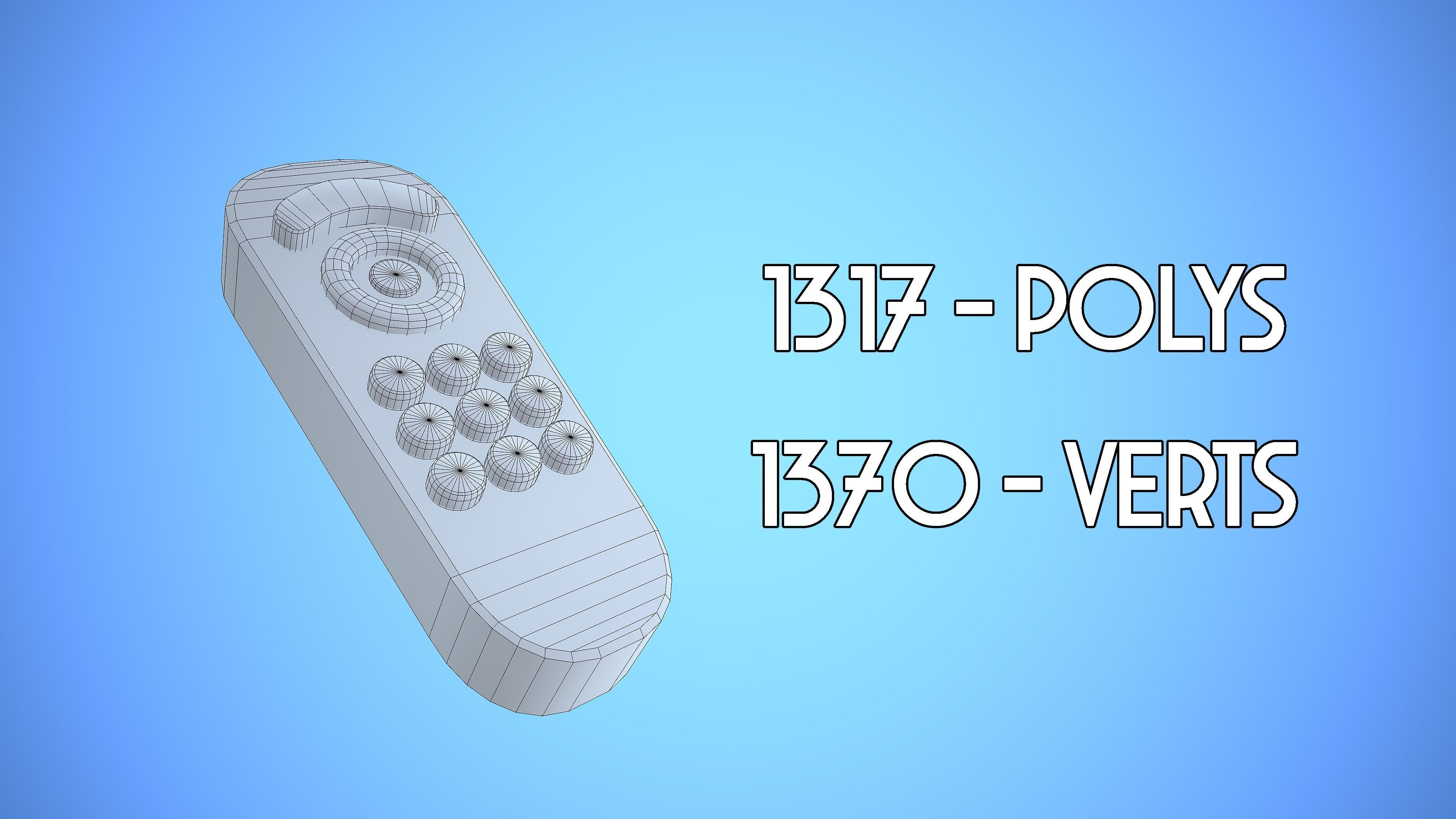 REMOTE CONTROL 01 CARTOON STYLIZED Low-poly 3D model_4
