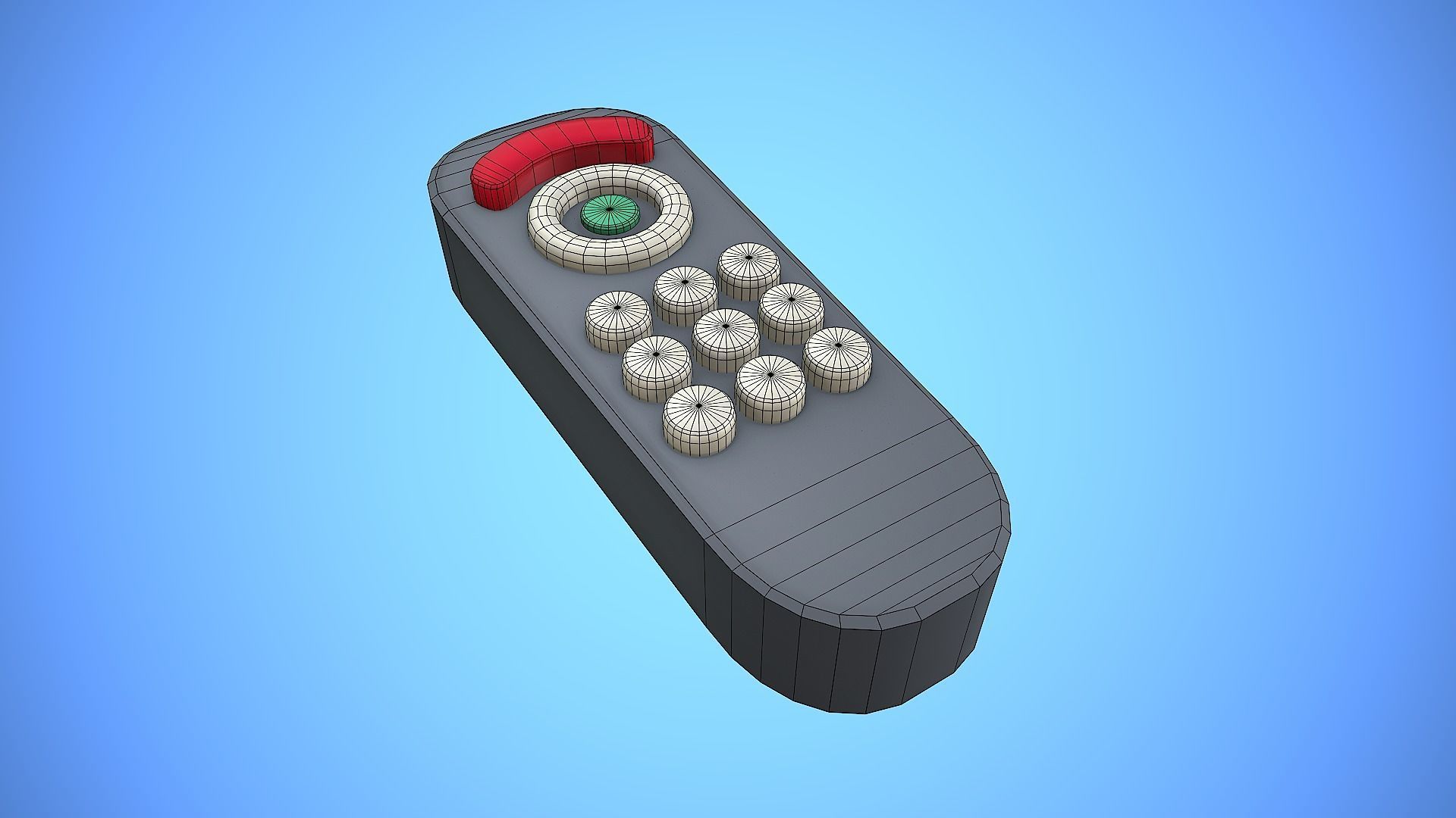 REMOTE CONTROL 01 CARTOON STYLIZED Low-poly 3D model_6