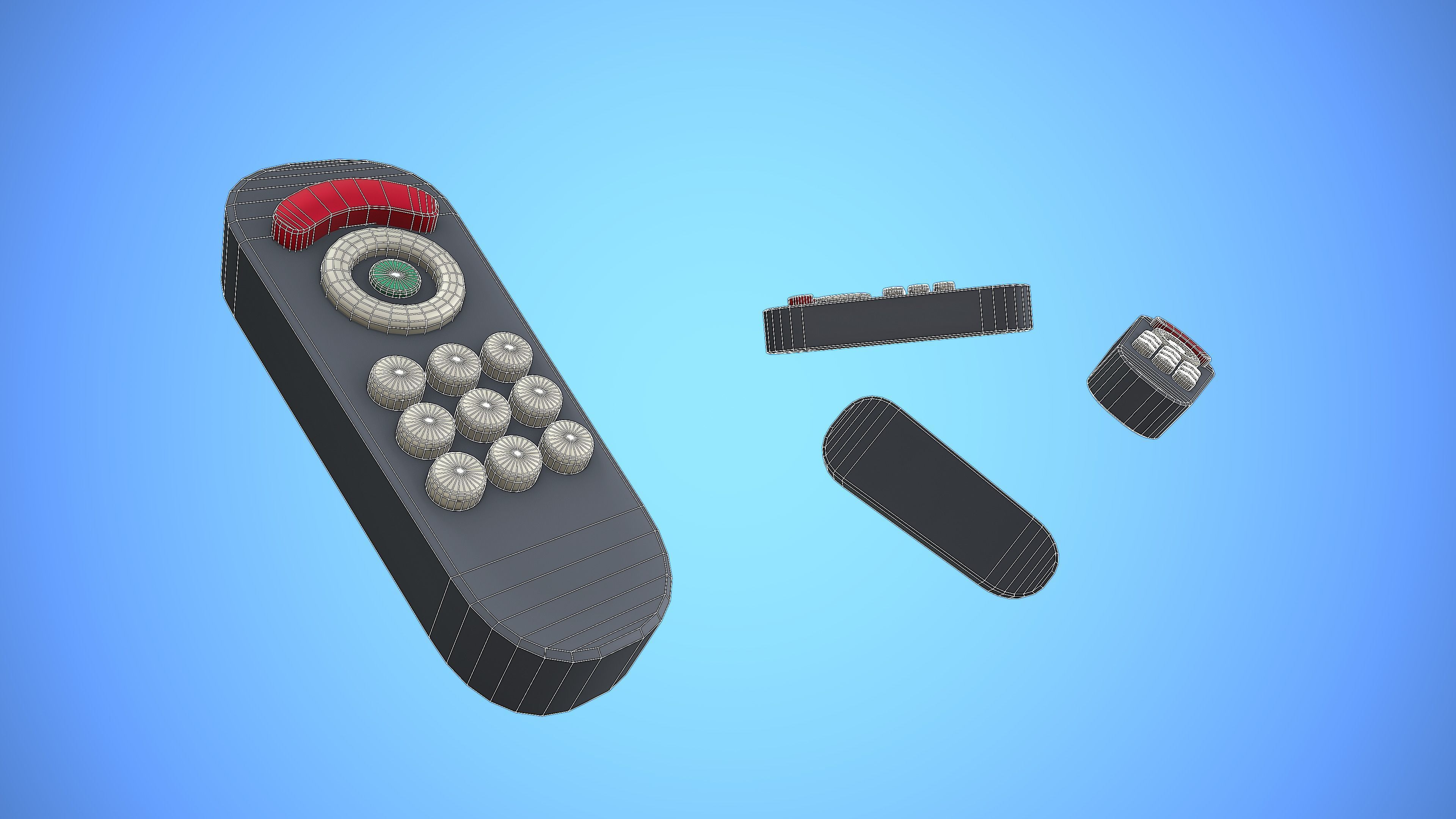 REMOTE CONTROL 01 CARTOON STYLIZED Low-poly 3D model_3