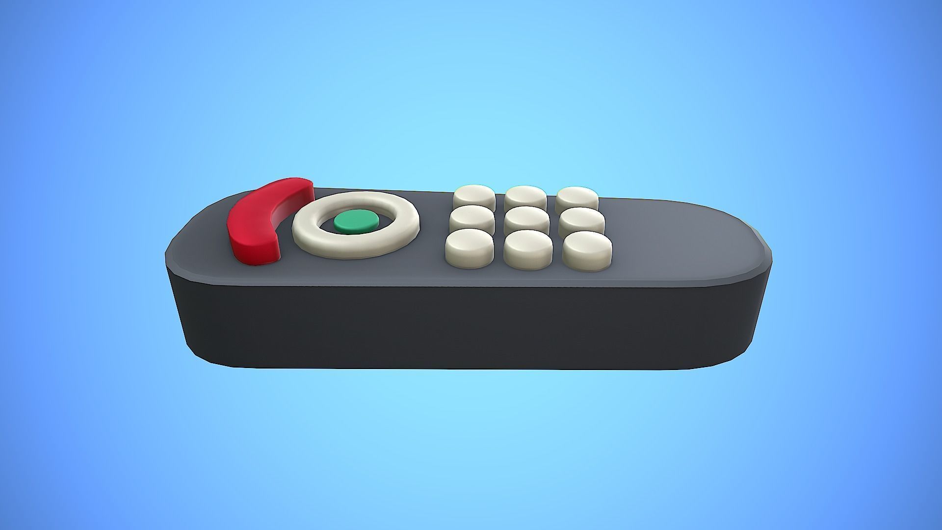 REMOTE CONTROL 01 CARTOON STYLIZED Low-poly 3D model_8