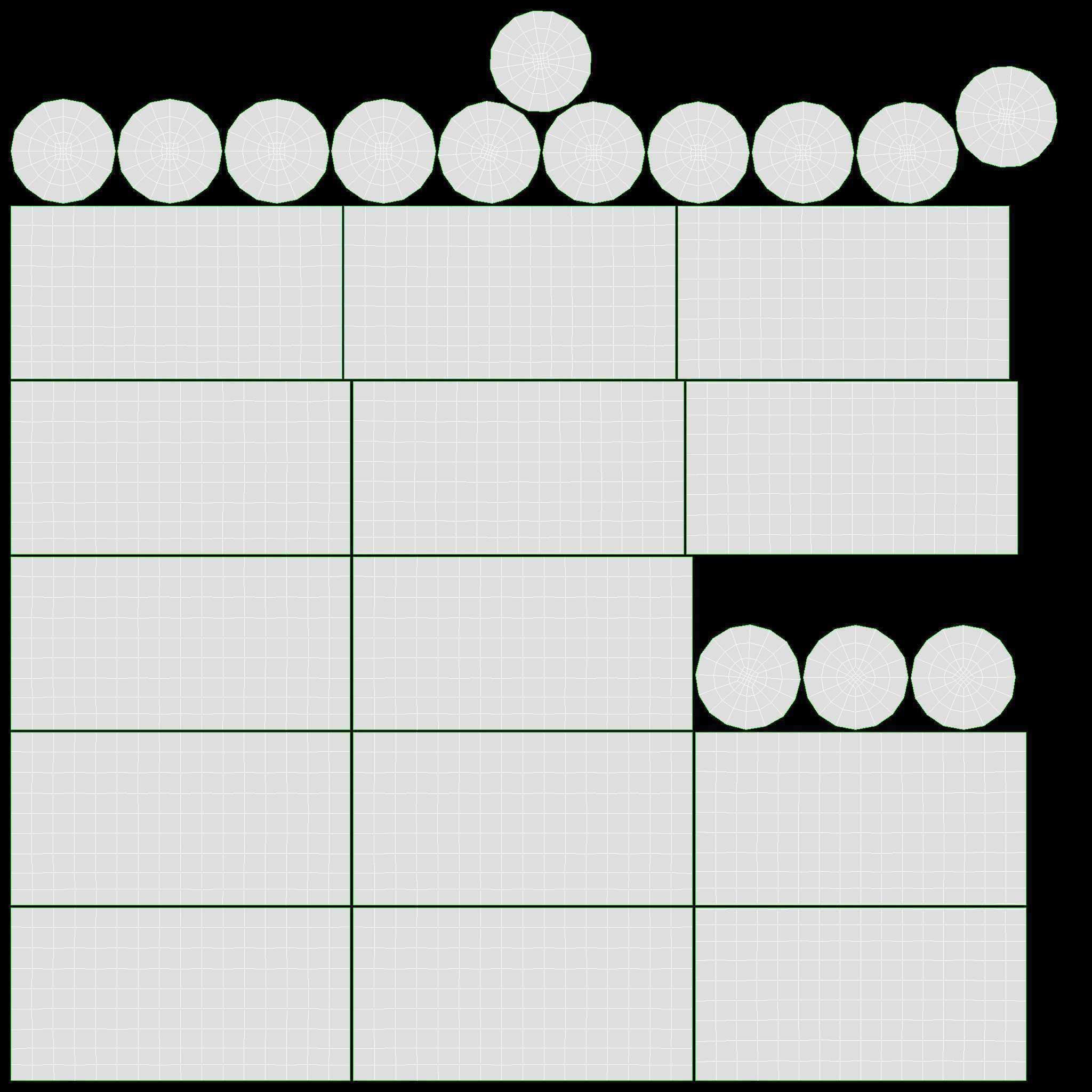 Advent 7-light Candlestick Arc 02 3D model_9
