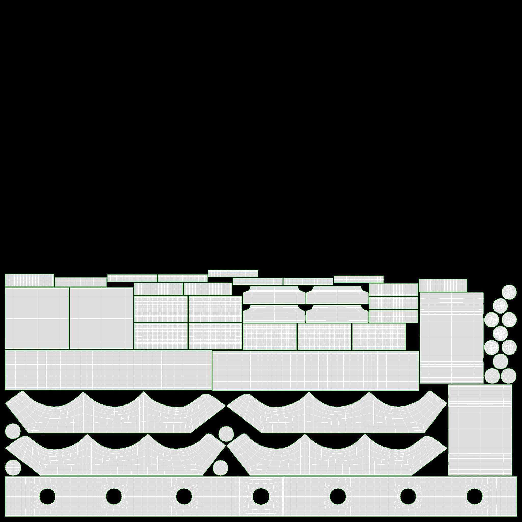 Advent 7-light Candlestick Arc 02 3D model_11