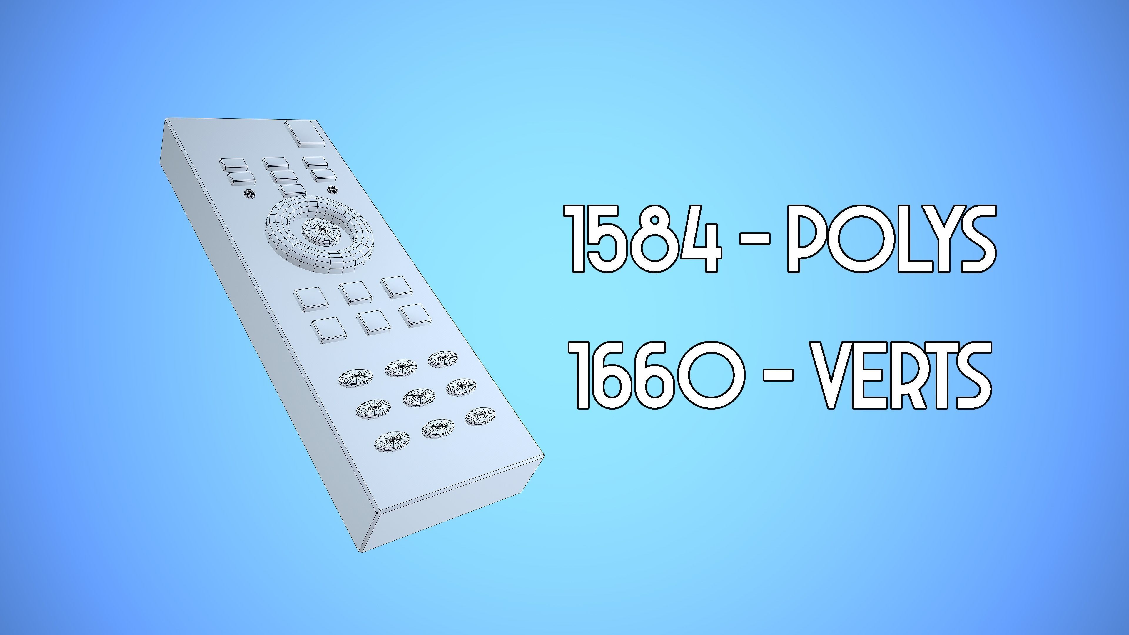 REMOTE CONTROL 02 CARTOON STYLIZED Low-poly 3D model_4