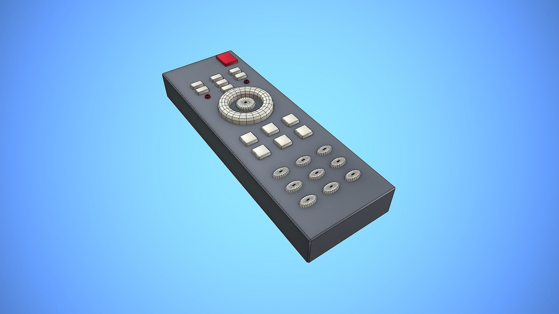 REMOTE CONTROL 02 CARTOON STYLIZED Low-poly 3D model_6