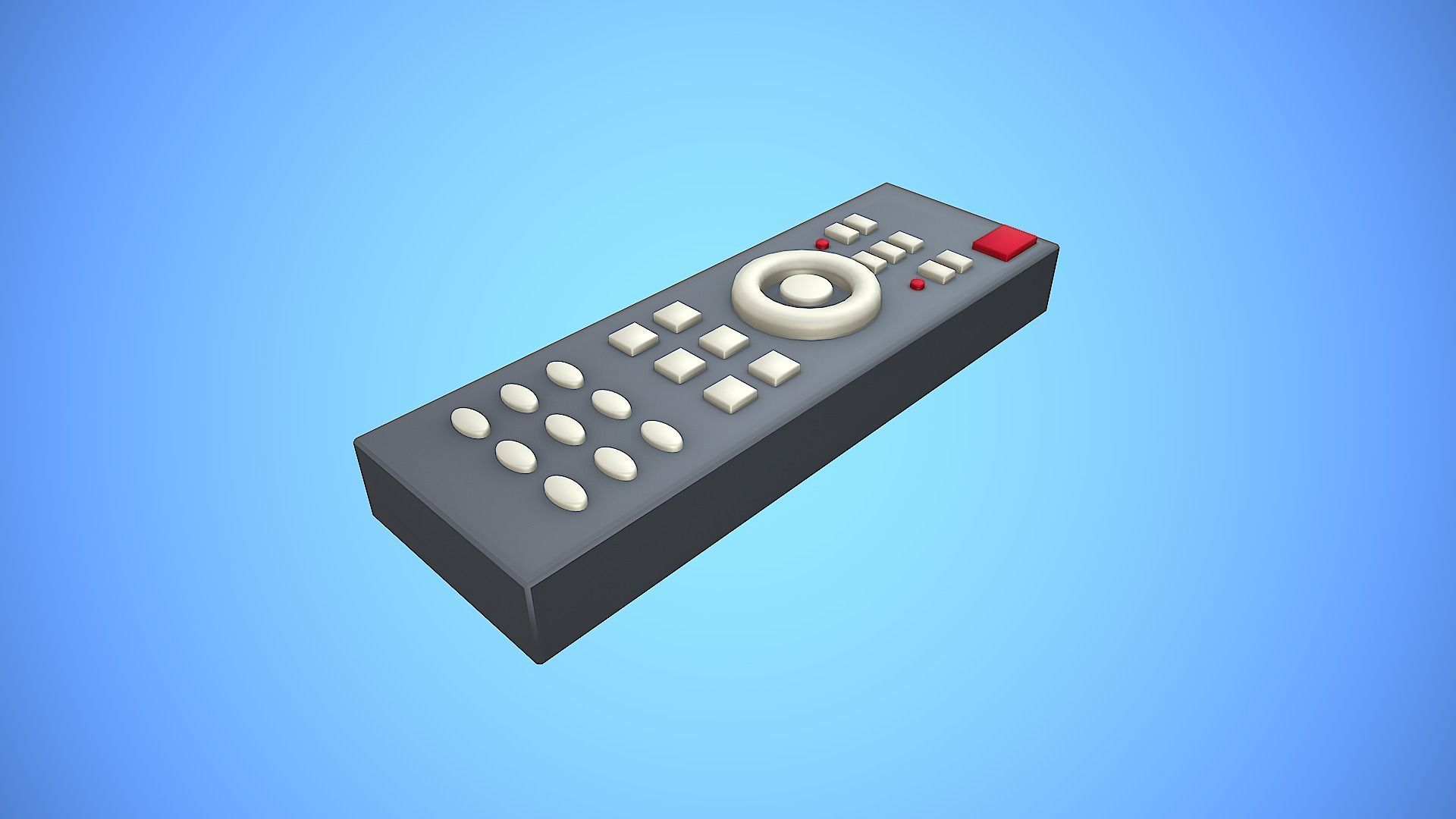 REMOTE CONTROL 02 CARTOON STYLIZED Low-poly 3D model_11