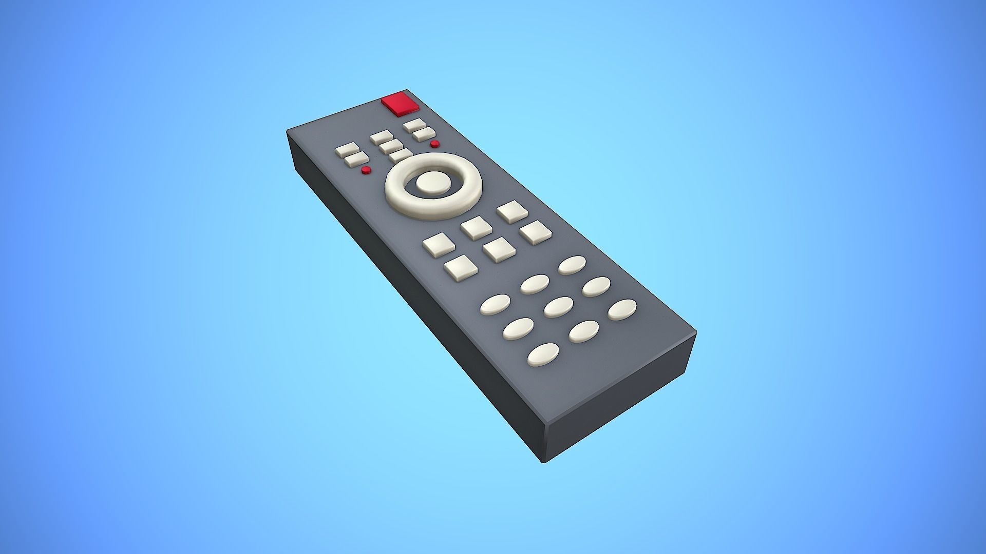 REMOTE CONTROL 02 CARTOON STYLIZED Low-poly 3D model_5