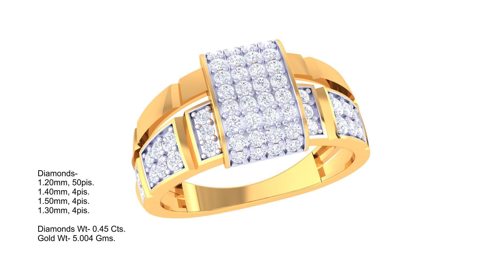 Diamond Ring - 71 3D print model_1