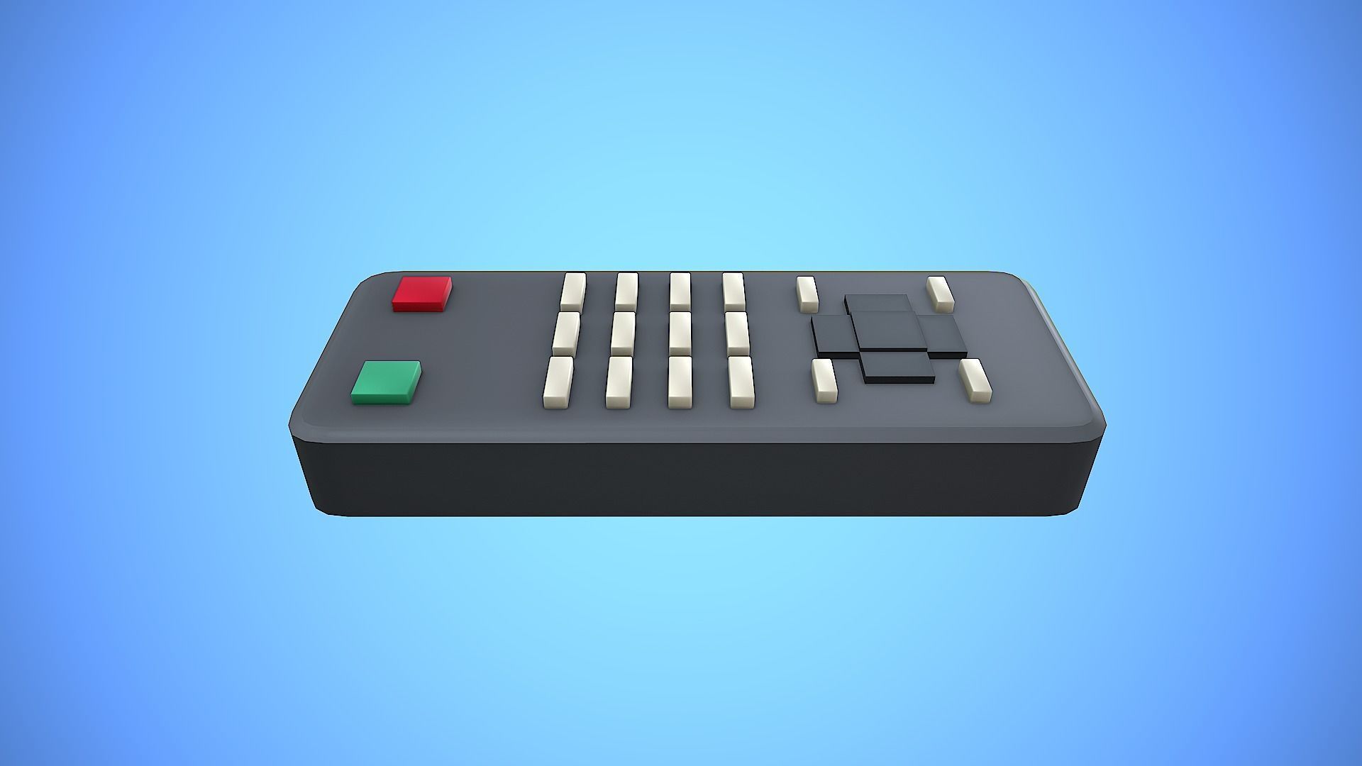 REMOTE CONTROL 03 CARTOON STYLIZED Low-poly 3D model_5