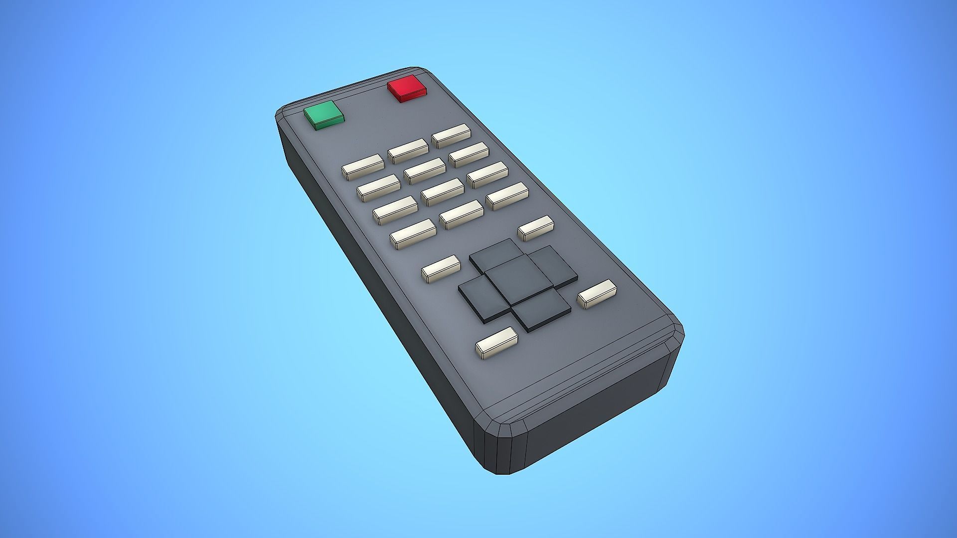 REMOTE CONTROL 03 CARTOON STYLIZED Low-poly 3D model_7