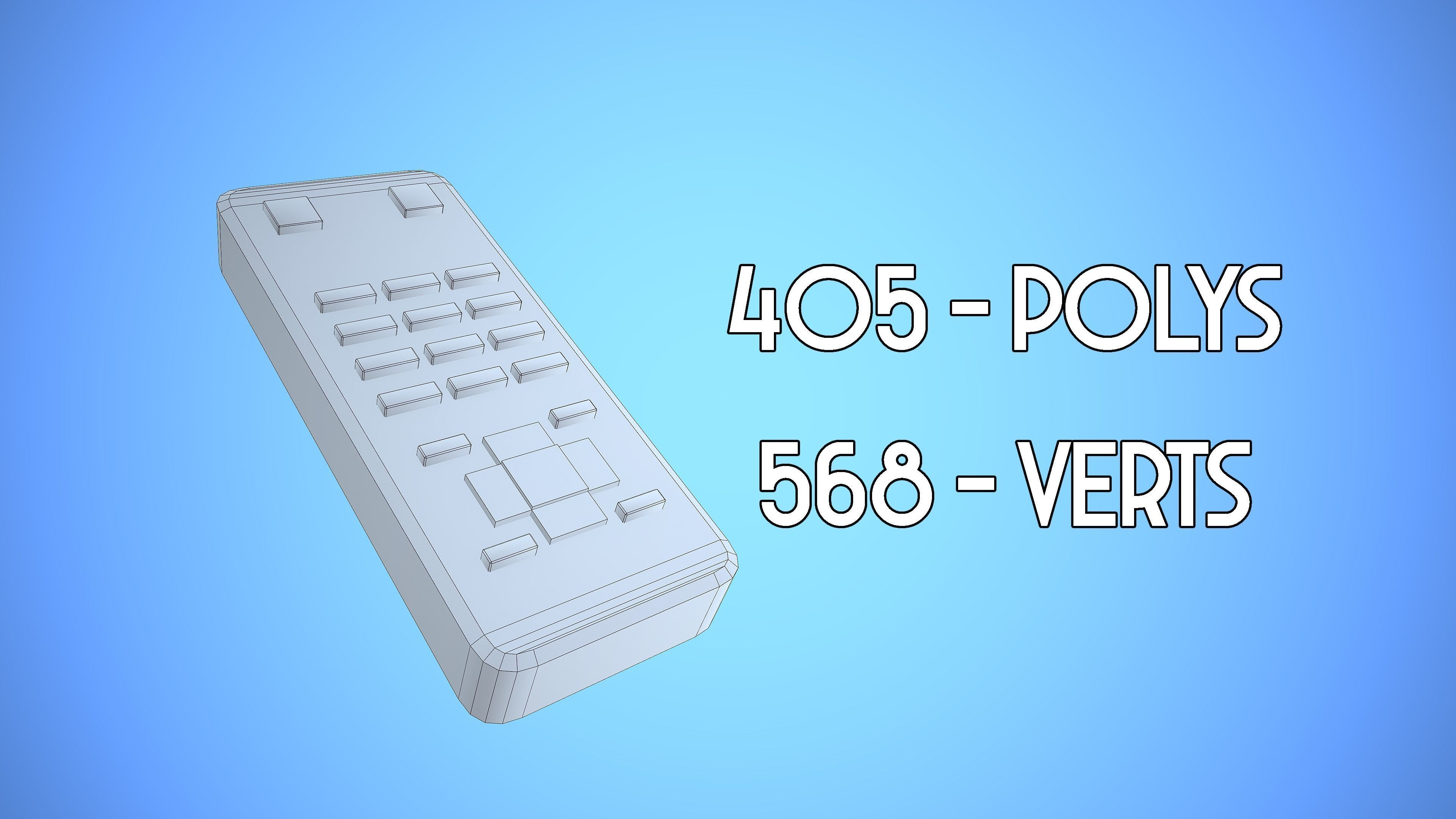 REMOTE CONTROL 03 CARTOON STYLIZED Low-poly 3D model_4