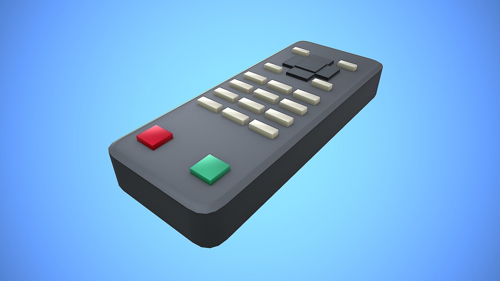 REMOTE CONTROL 03 CARTOON STYLIZED Low-poly 3D model_9