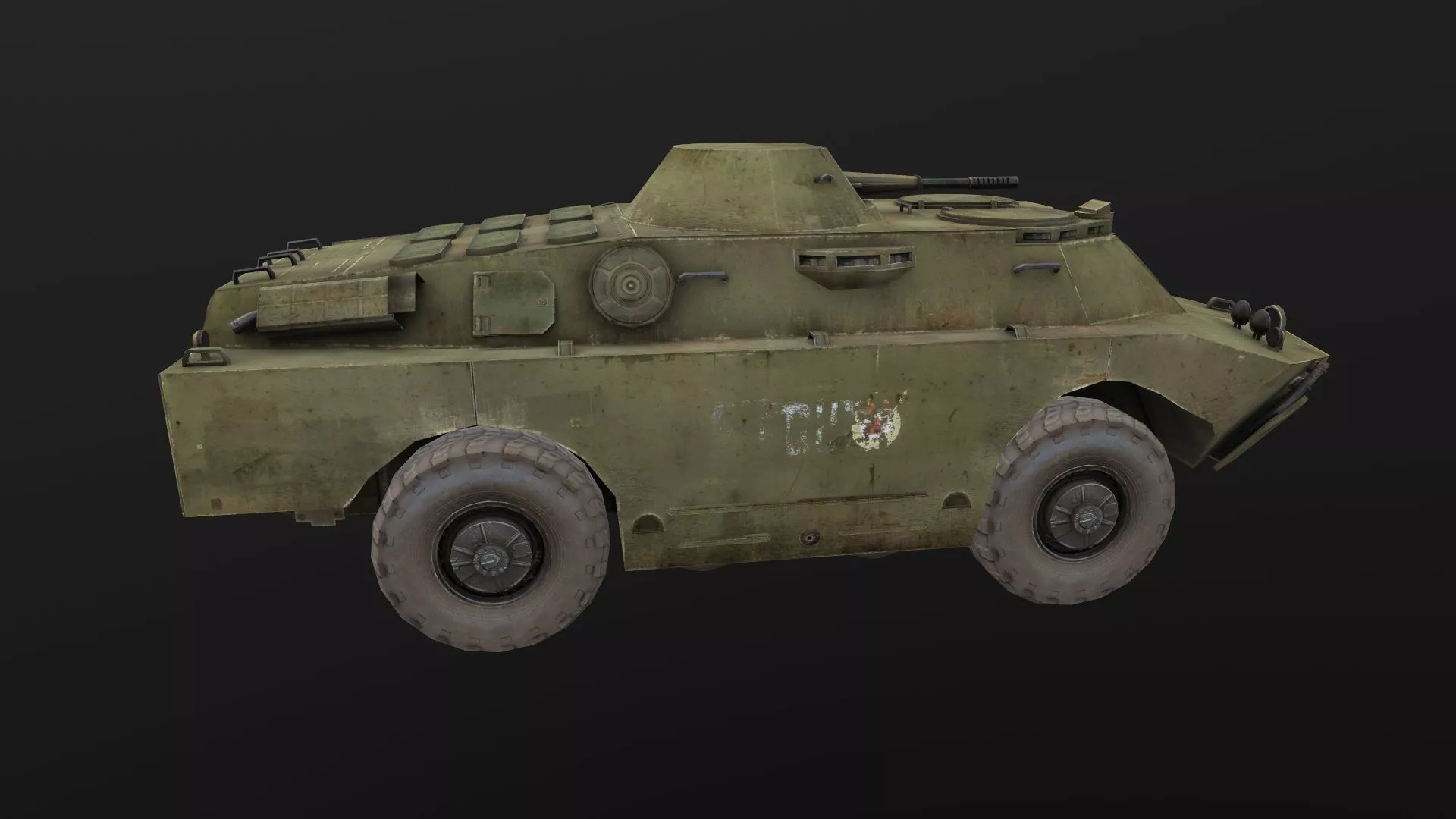 BRDM-2 Low-poly 3D model