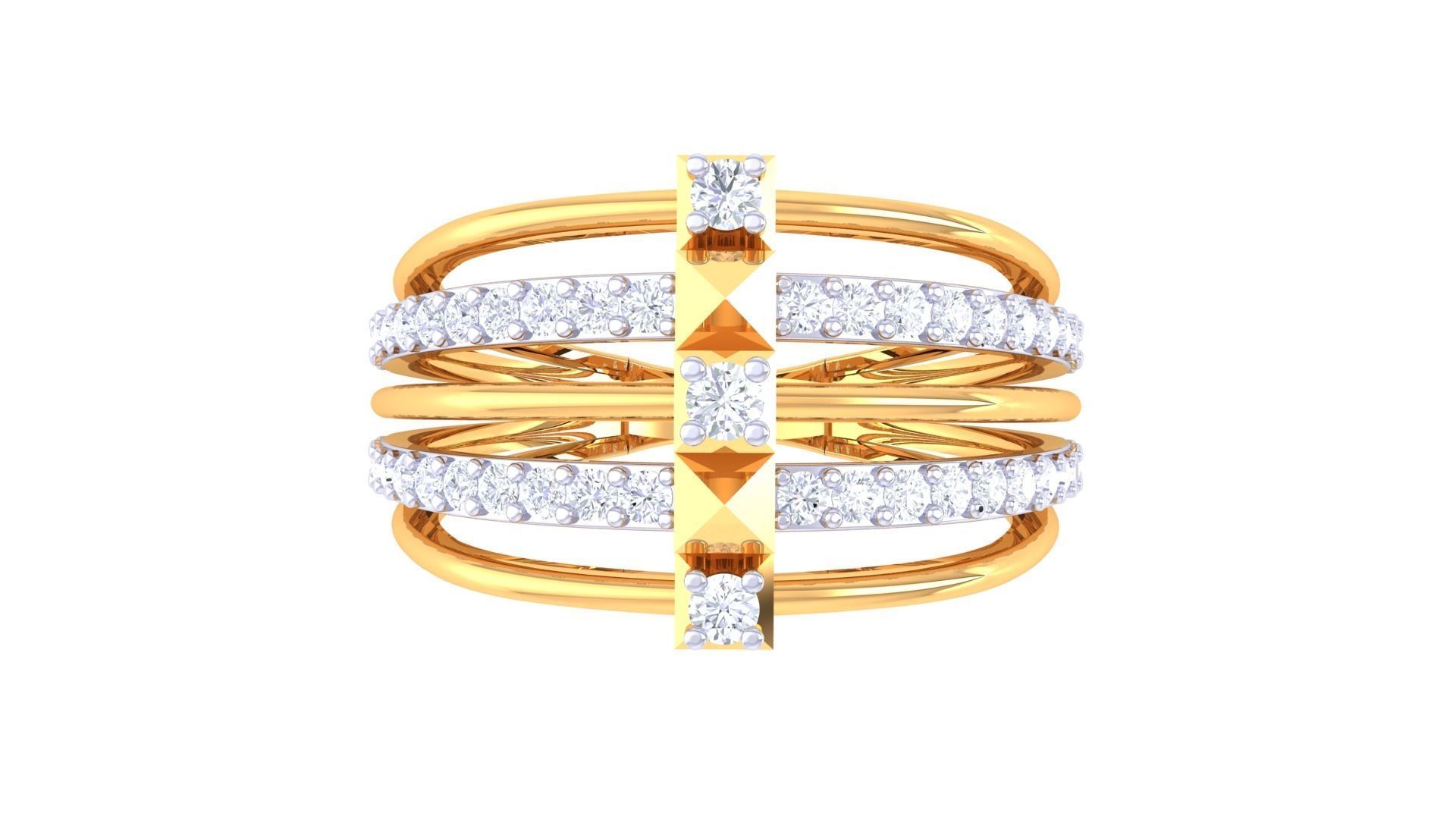 Diamond Ring - 56 3D print model_2