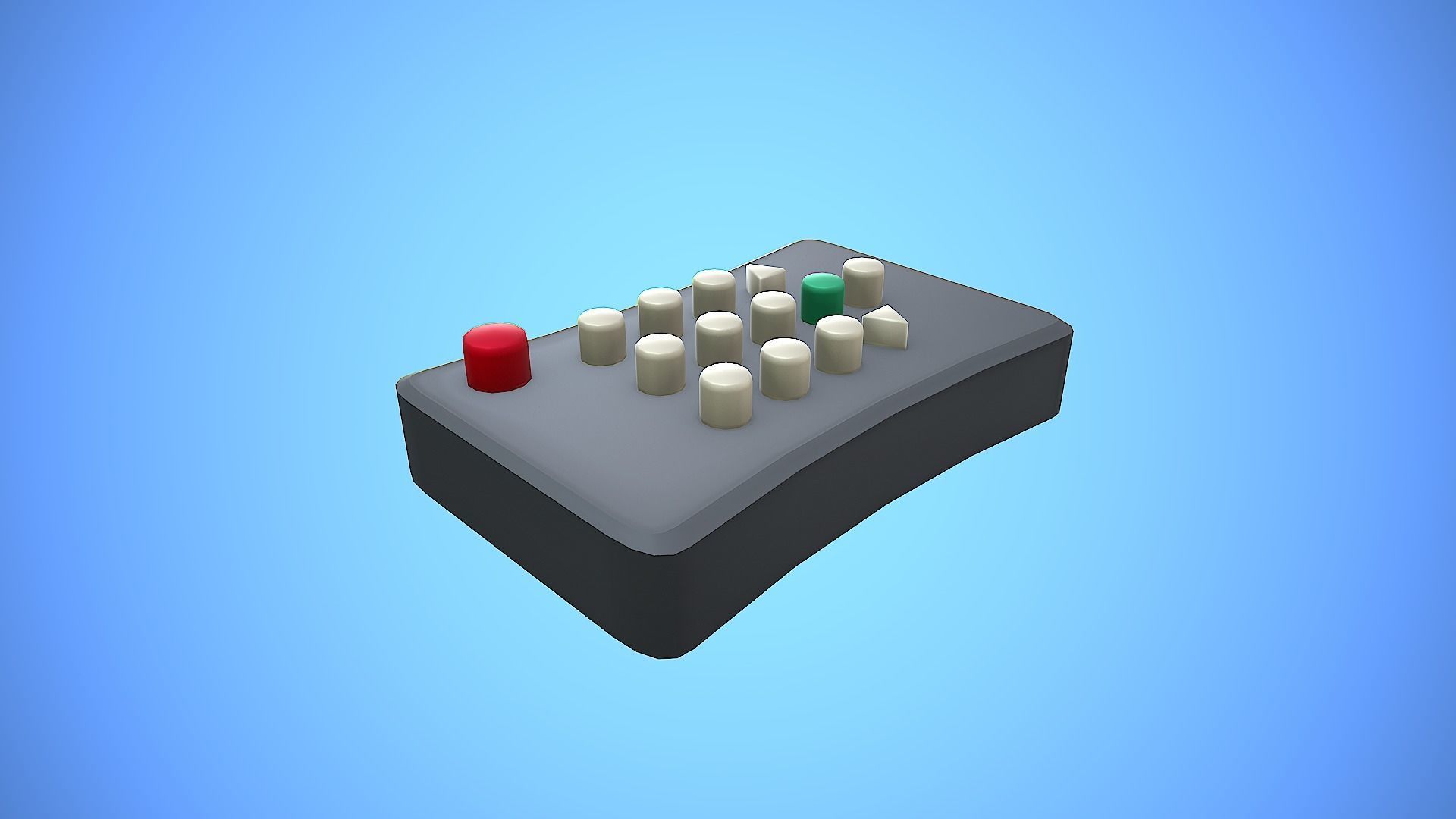 REMOTE CONTROL 04 CARTOON STYLIZED Low-poly 3D model_5
