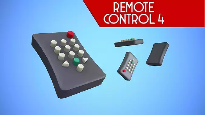 REMOTE CONTROL 04 CARTOON STYLIZED Low-poly 3D model REMOTE CONTROL 04 CARTOON STYLIZED Low-poly 3D model
