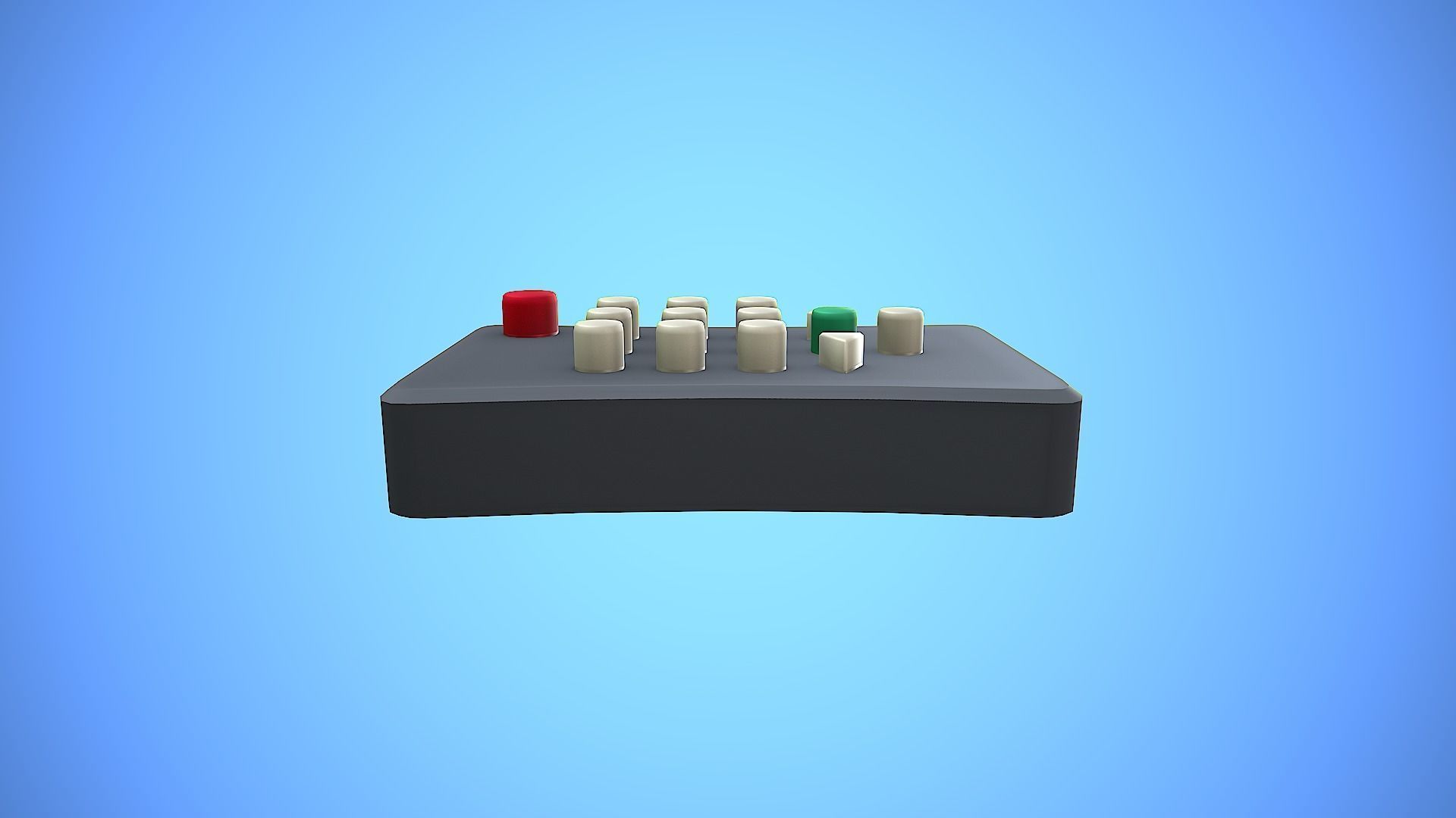 REMOTE CONTROL 04 CARTOON STYLIZED Low-poly 3D model_6