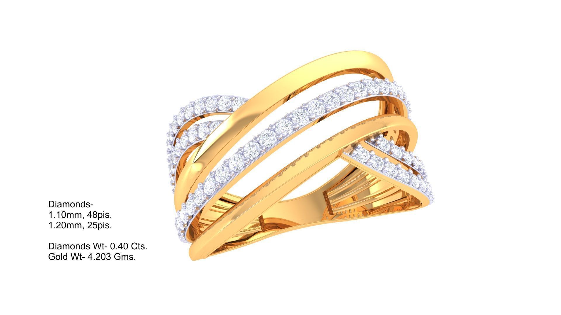 Diamond Ring - 37 3D print model_1