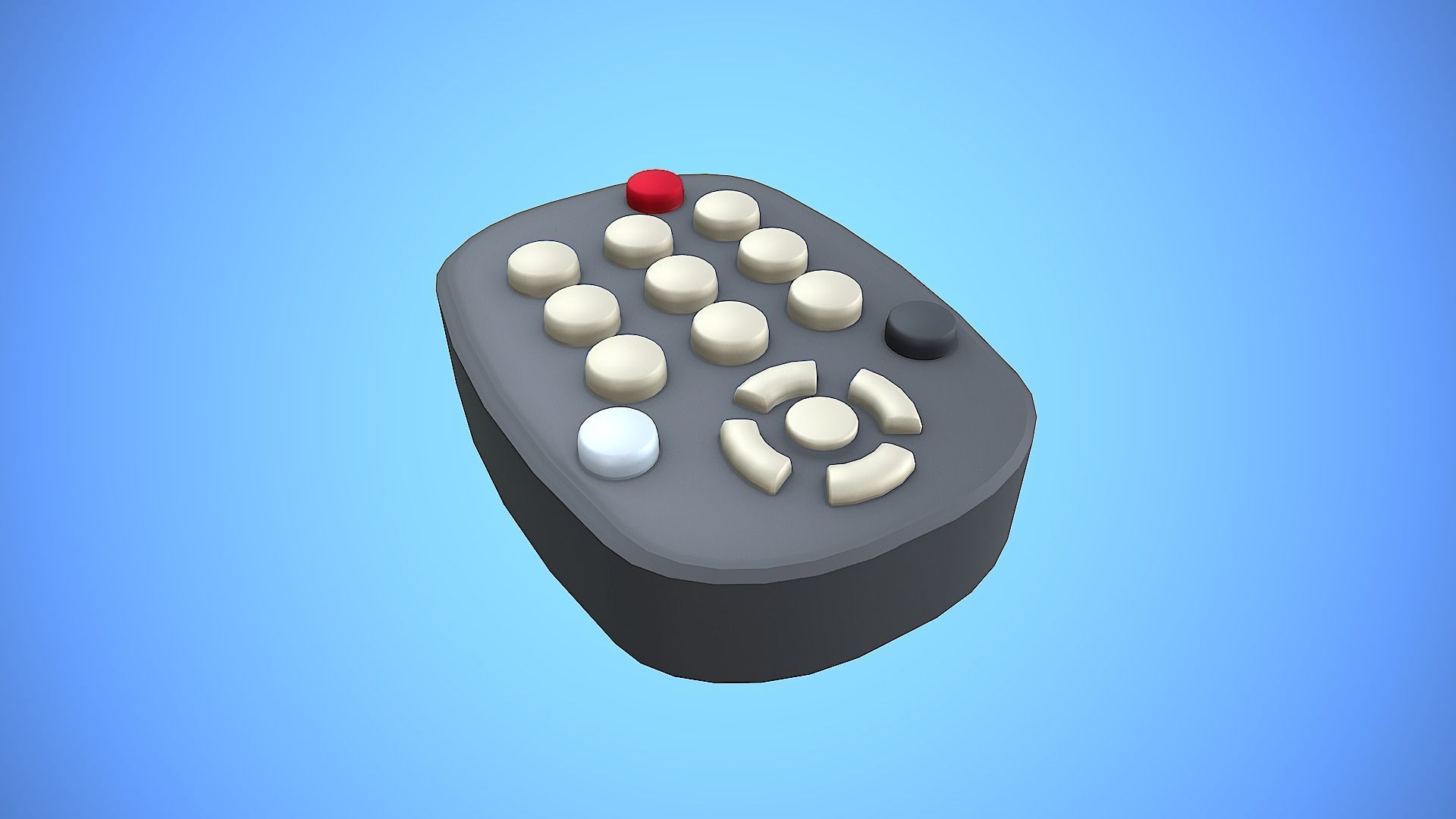 REMOTE CONTROL 05 CARTOON STYLIZED Low-poly 3D model_5