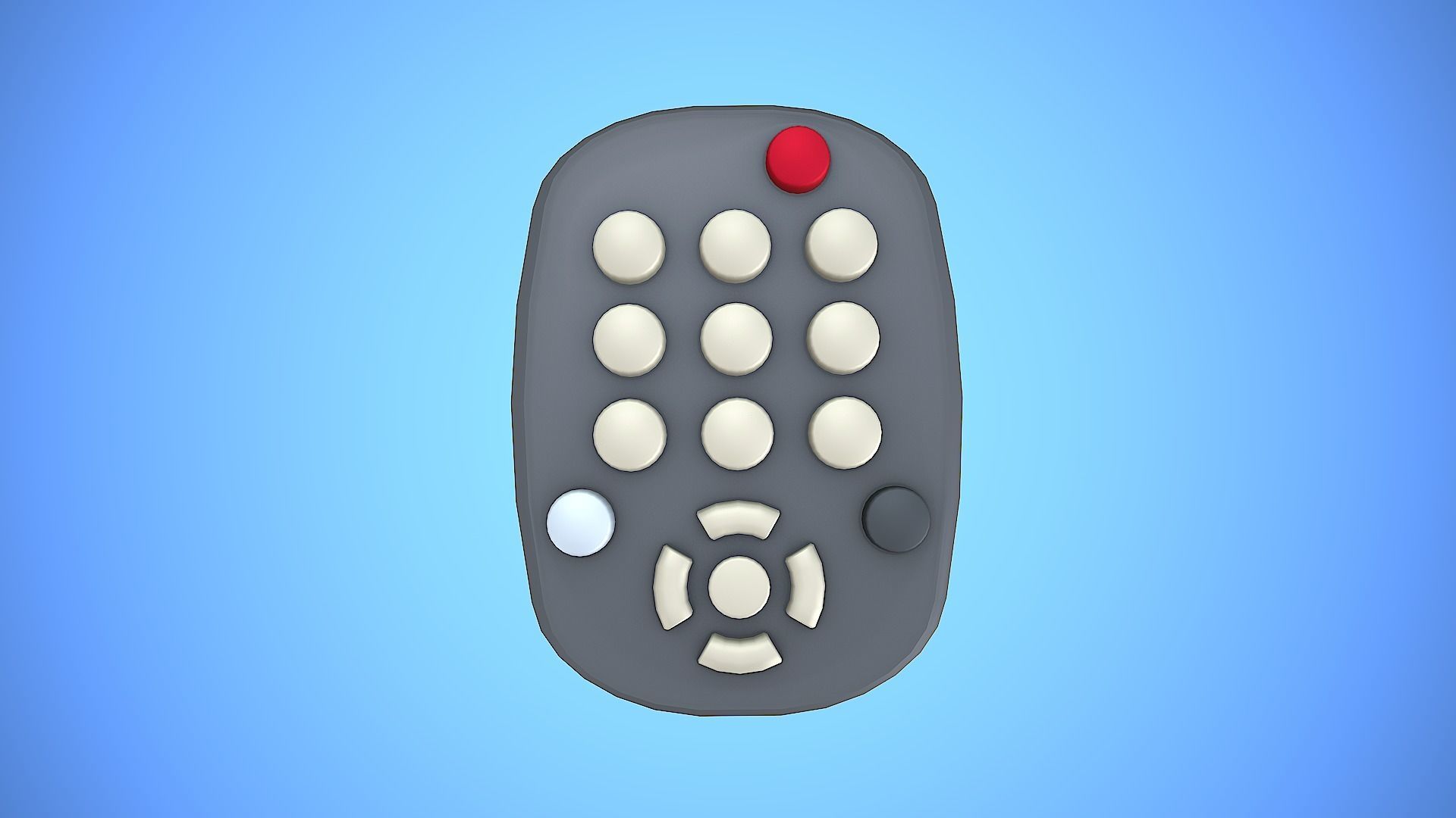 REMOTE CONTROL 05 CARTOON STYLIZED Low-poly 3D model_7