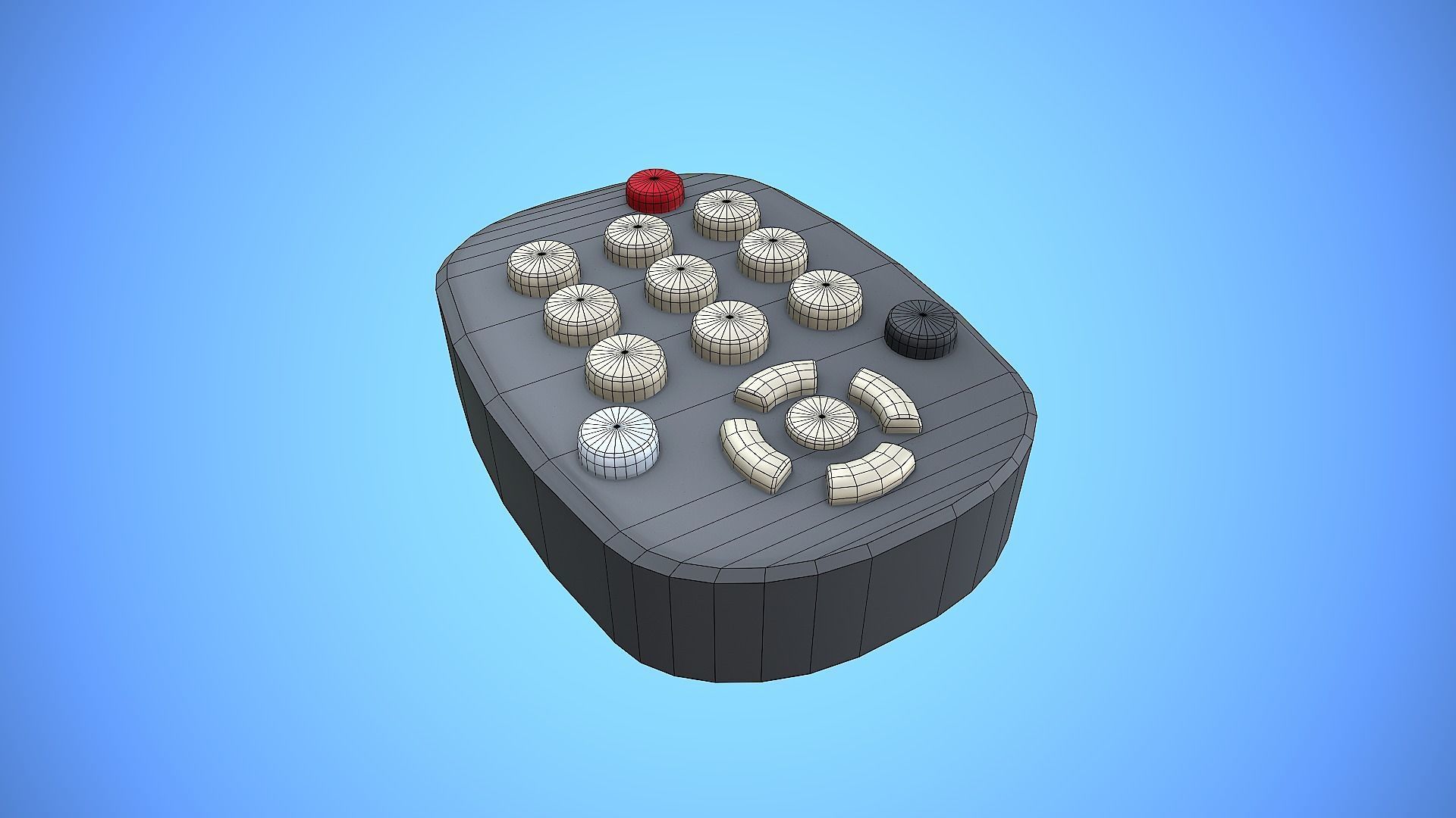 REMOTE CONTROL 05 CARTOON STYLIZED Low-poly 3D model_6