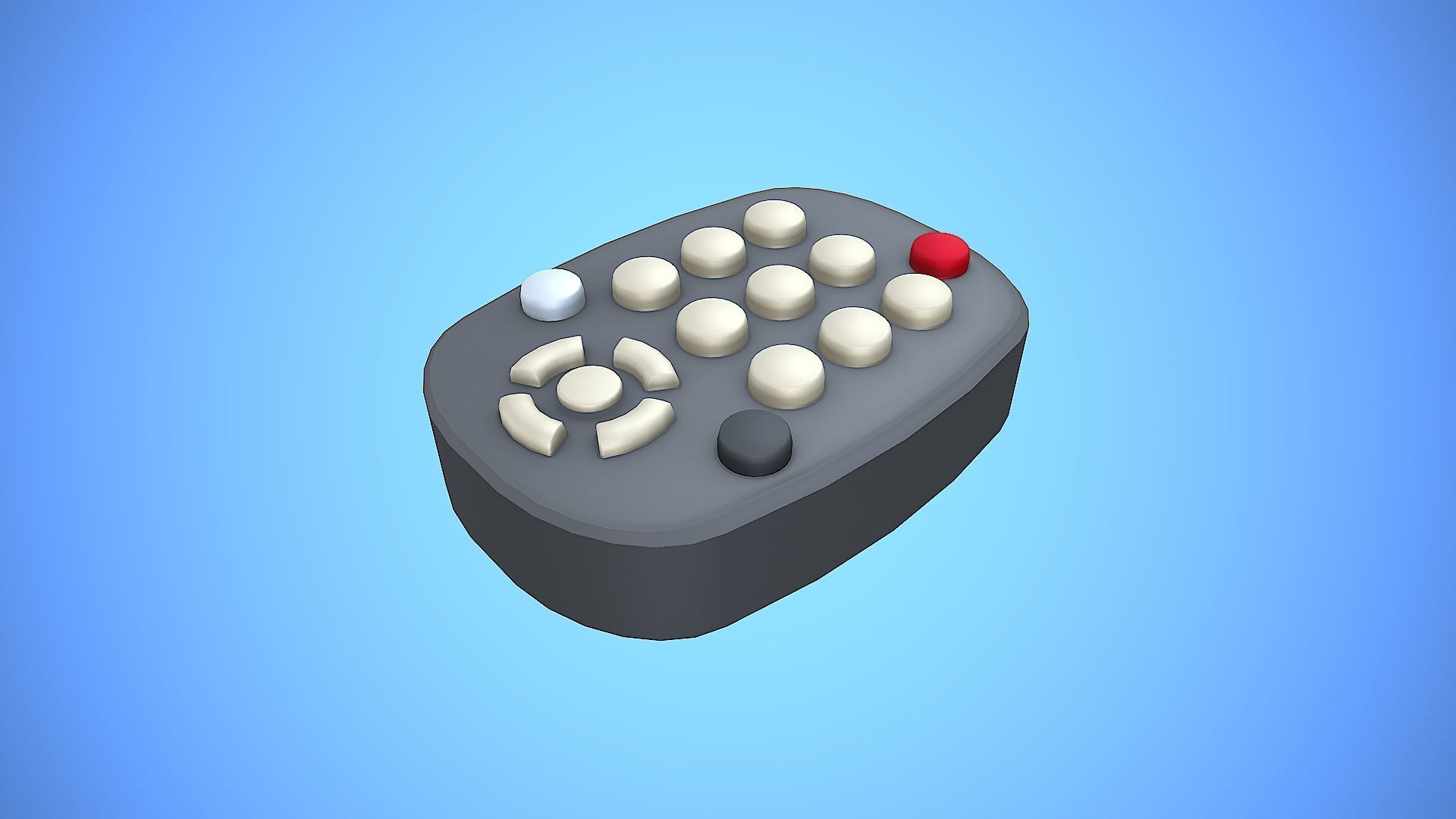REMOTE CONTROL 05 CARTOON STYLIZED Low-poly 3D model_8