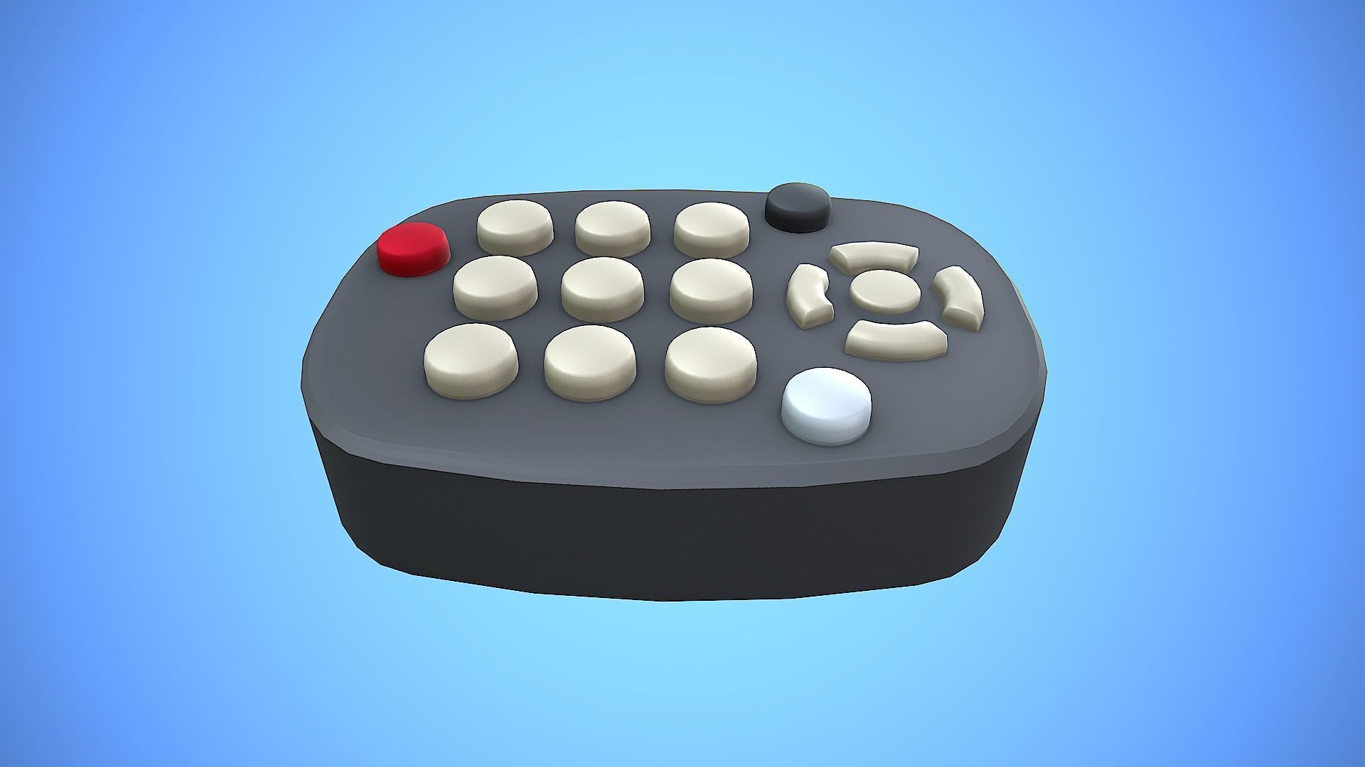 REMOTE CONTROL 05 CARTOON STYLIZED Low-poly 3D model_9