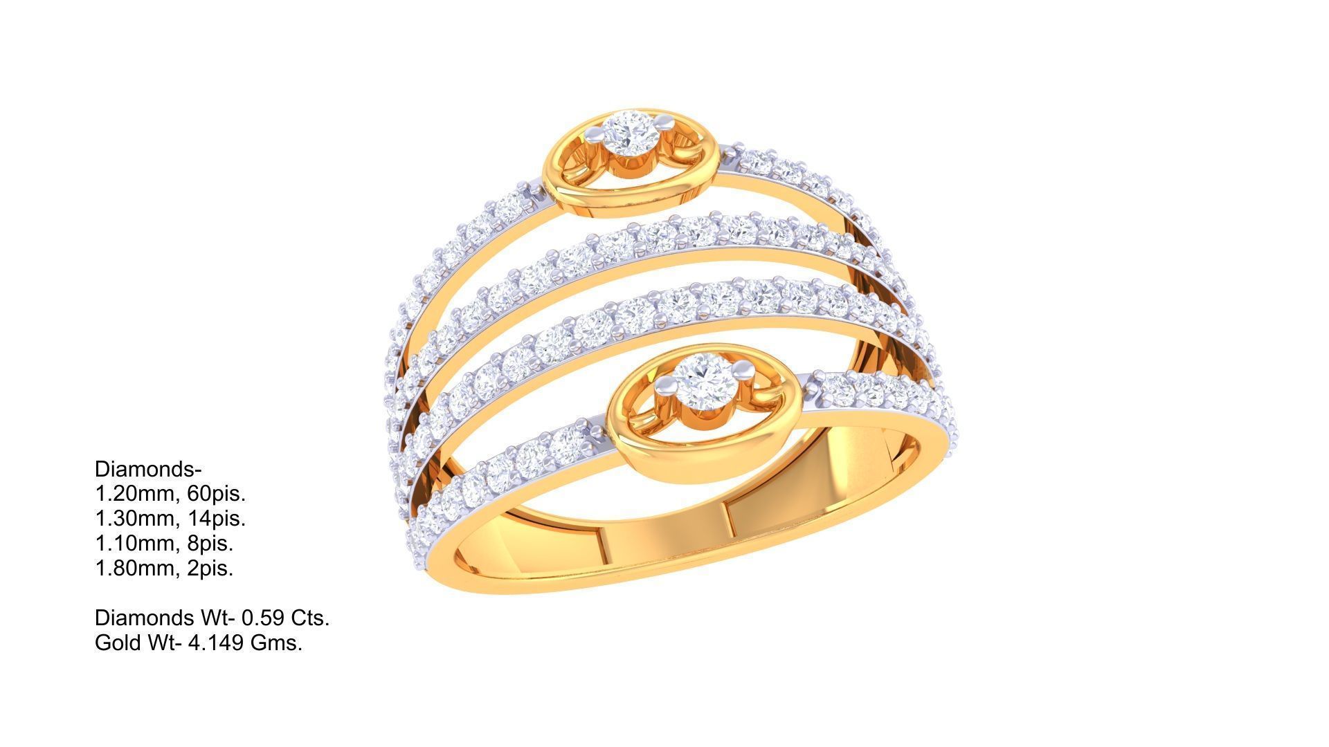 Diamond Ring - 33 3D print model_1