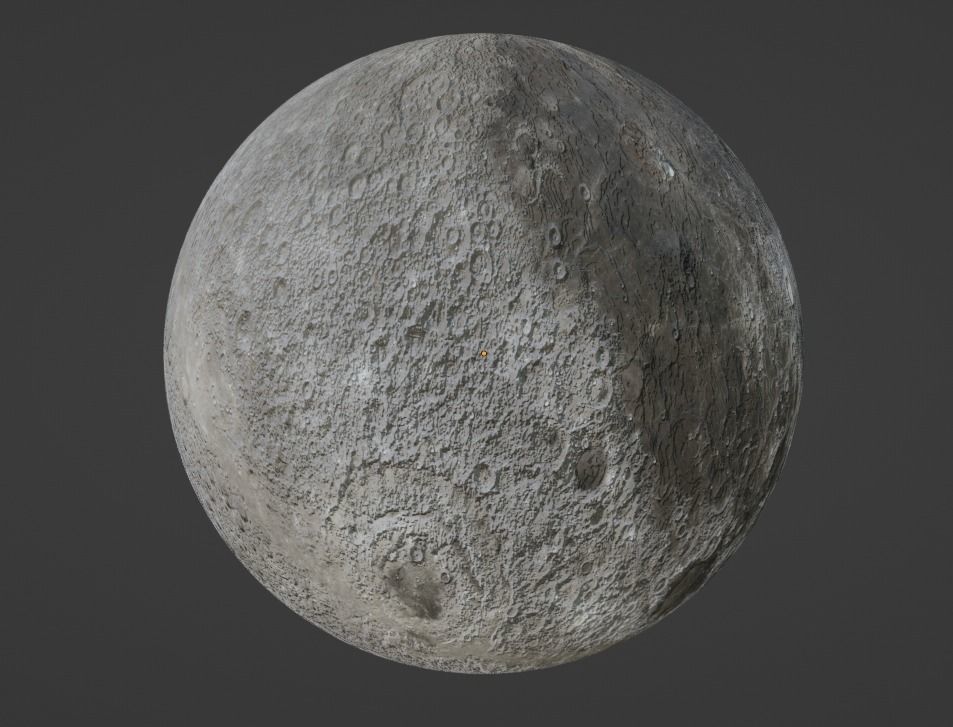 Earths Moon 3D model_1