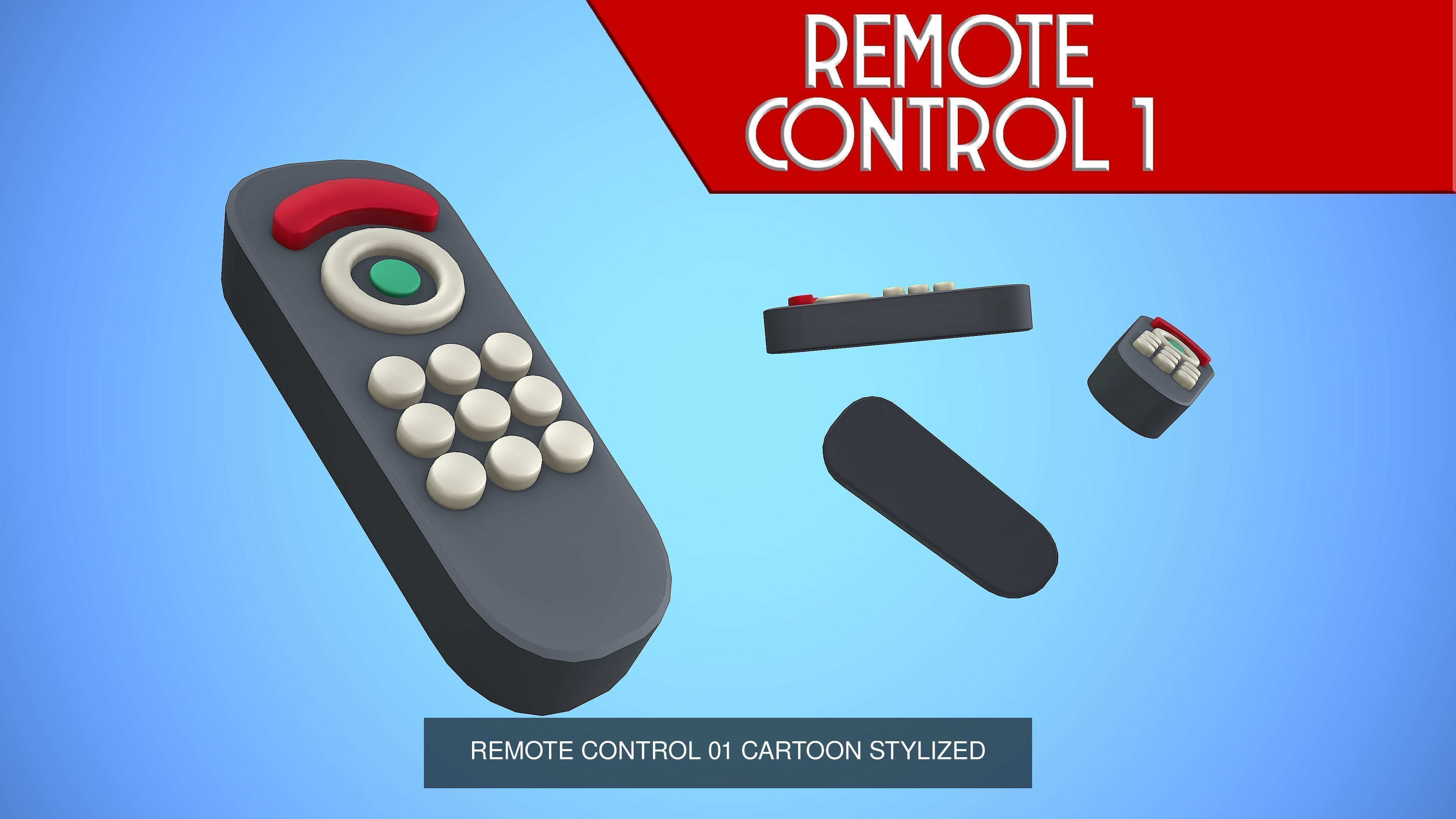 REMOTE CONTROL PACK COLLECTION CARTOON STYLIZED _8