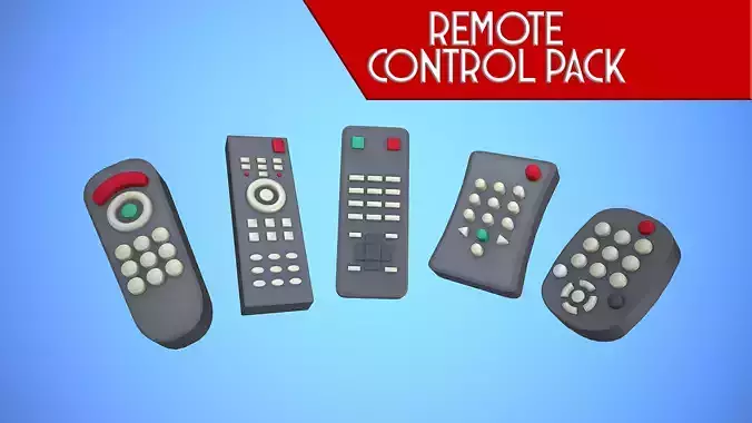 REMOTE CONTROL PACK COLLECTION CARTOON STYLIZED  REMOTE CONTROL PACK COLLECTION CARTOON STYLIZED