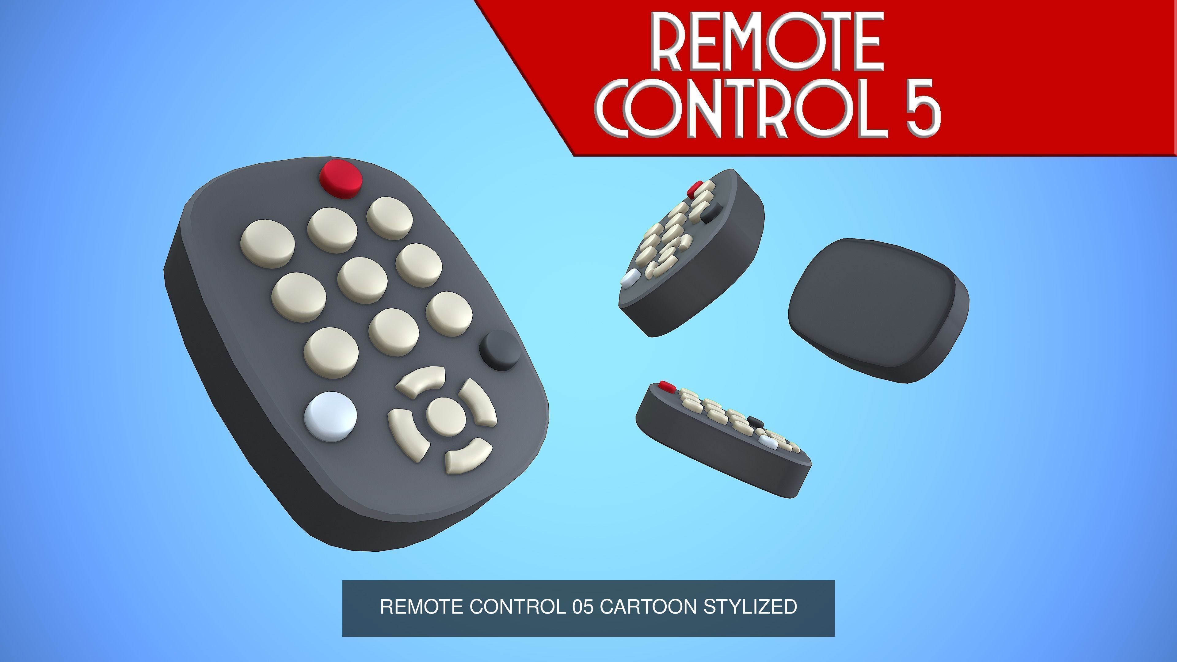 REMOTE CONTROL PACK COLLECTION CARTOON STYLIZED _12