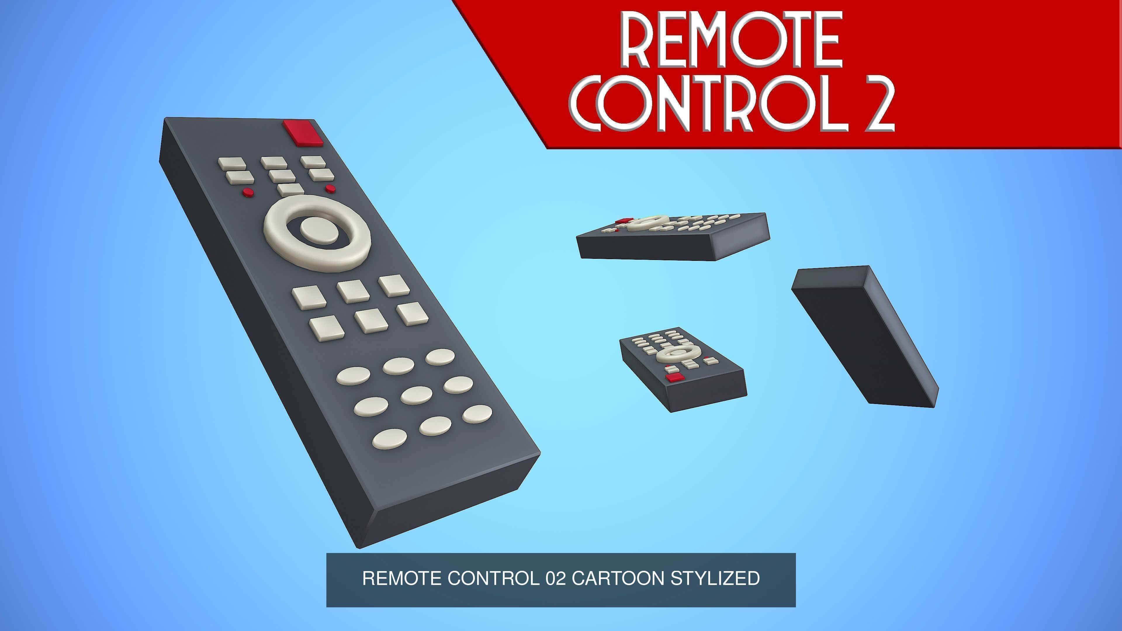 REMOTE CONTROL PACK COLLECTION CARTOON STYLIZED _9