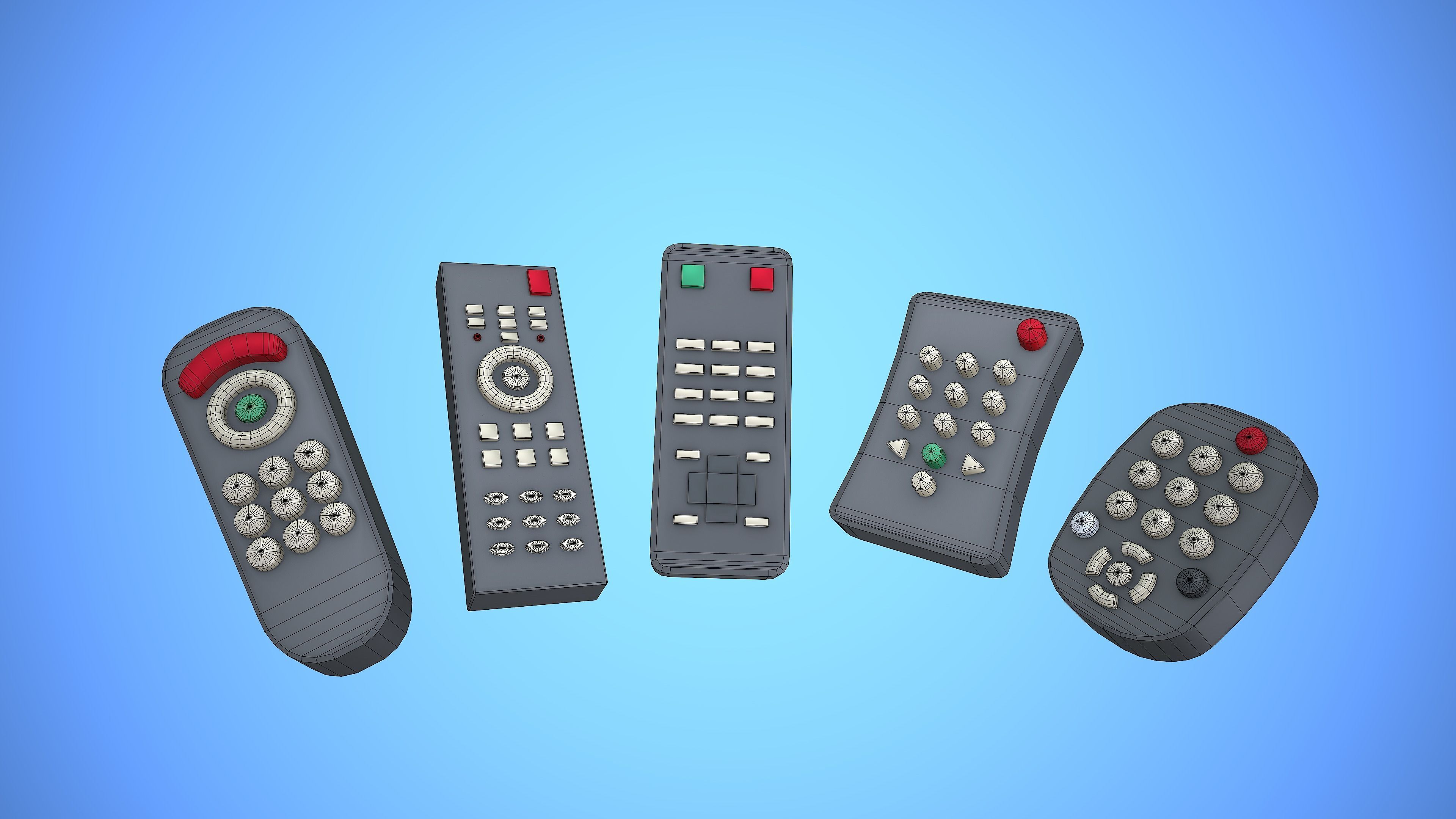 REMOTE CONTROL PACK COLLECTION CARTOON STYLIZED _7