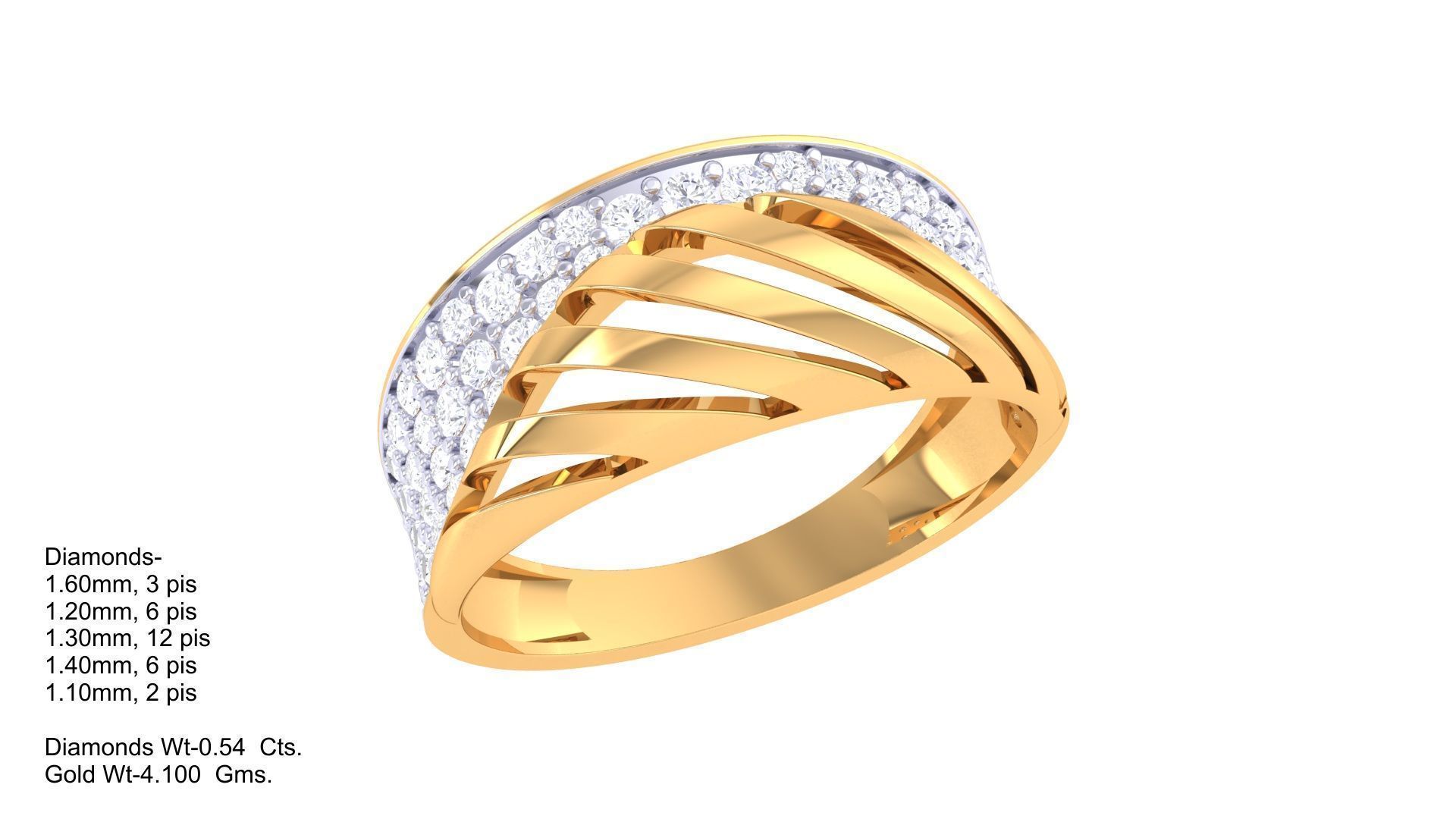 Diamond Ring - 78 3D print model_1