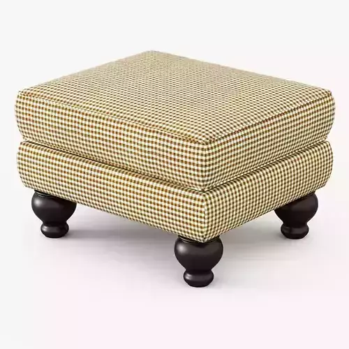 Charlotte II Ottoman 3D model