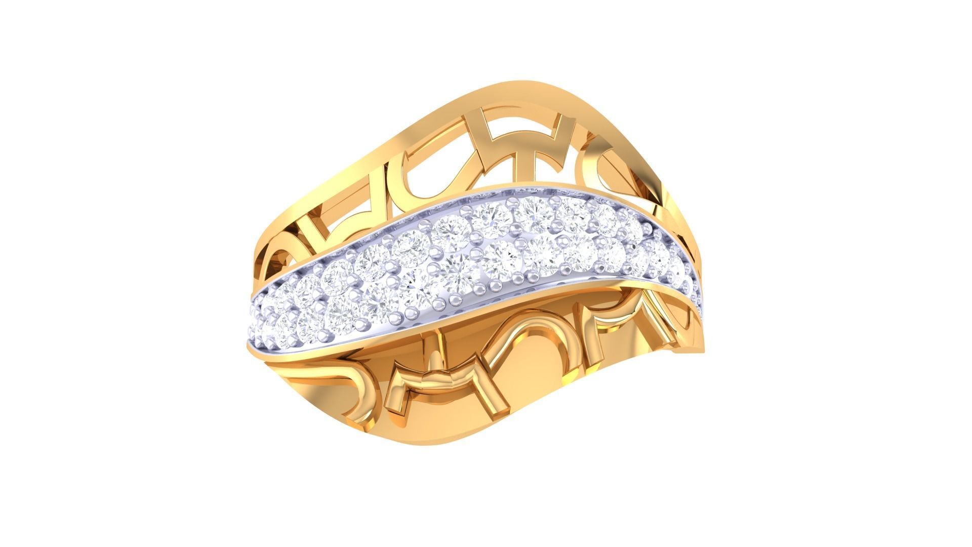 Diamond Ring - 4 3D print model_2