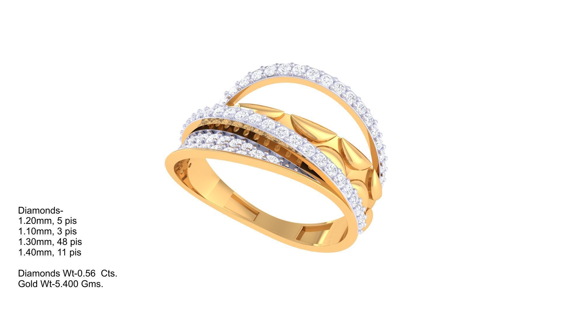 Diamond Ring - 39 3D print model_1