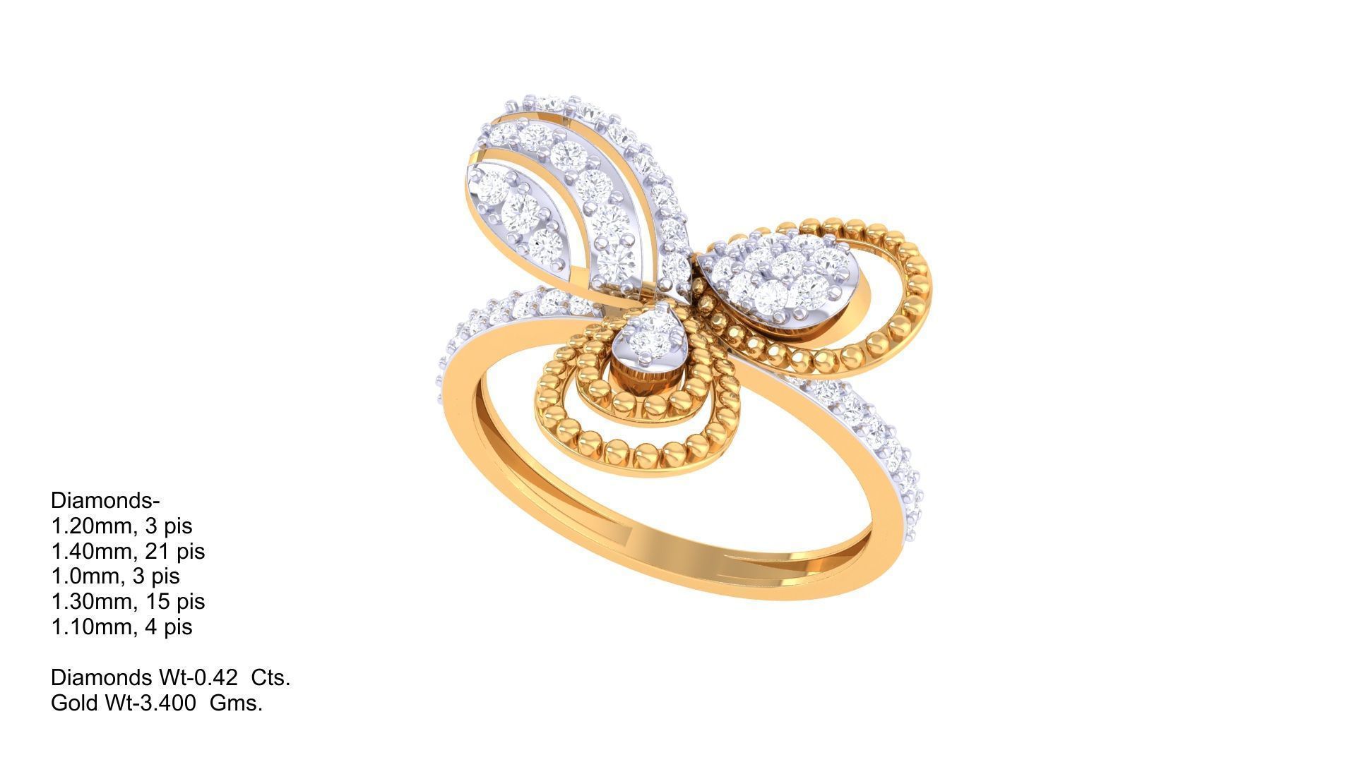 Diamond Ring - 36 3D print model_1