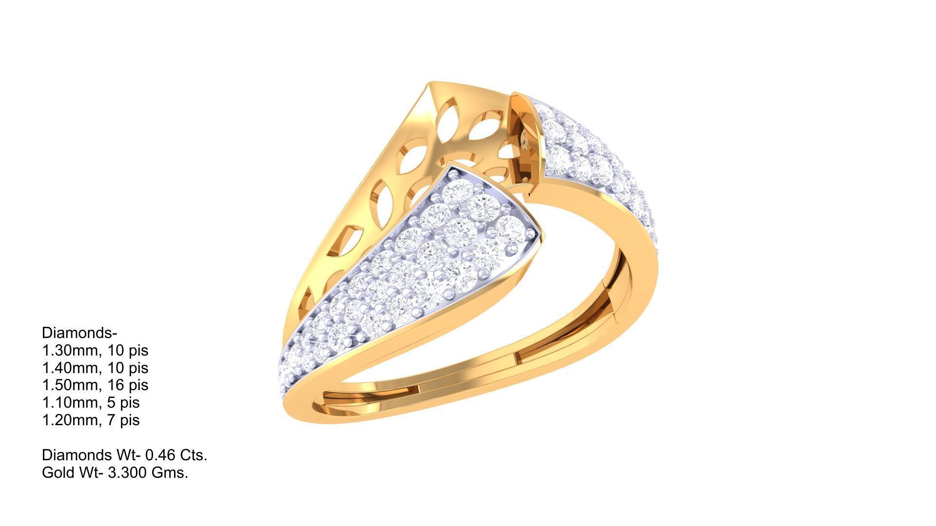 Diamond Ring - 18 3D print model_1