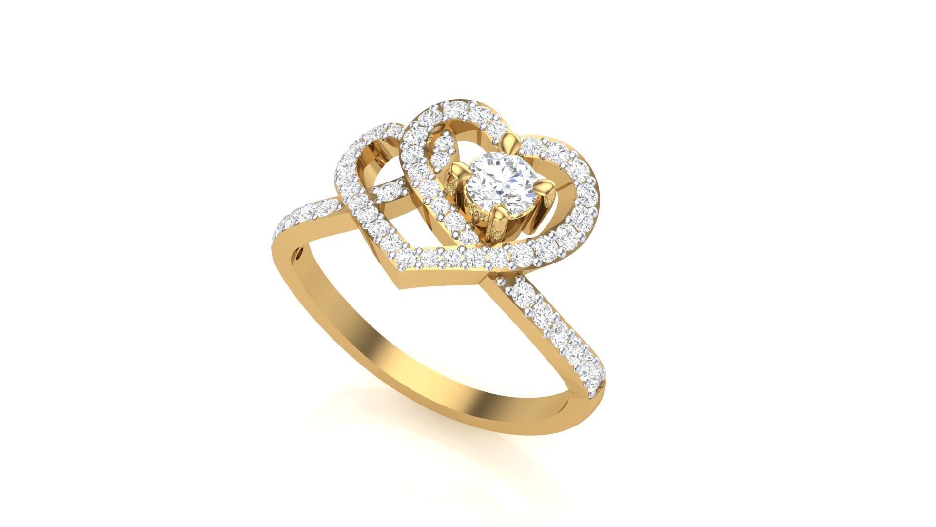 Solitaire Ring - 1 3D print model_4