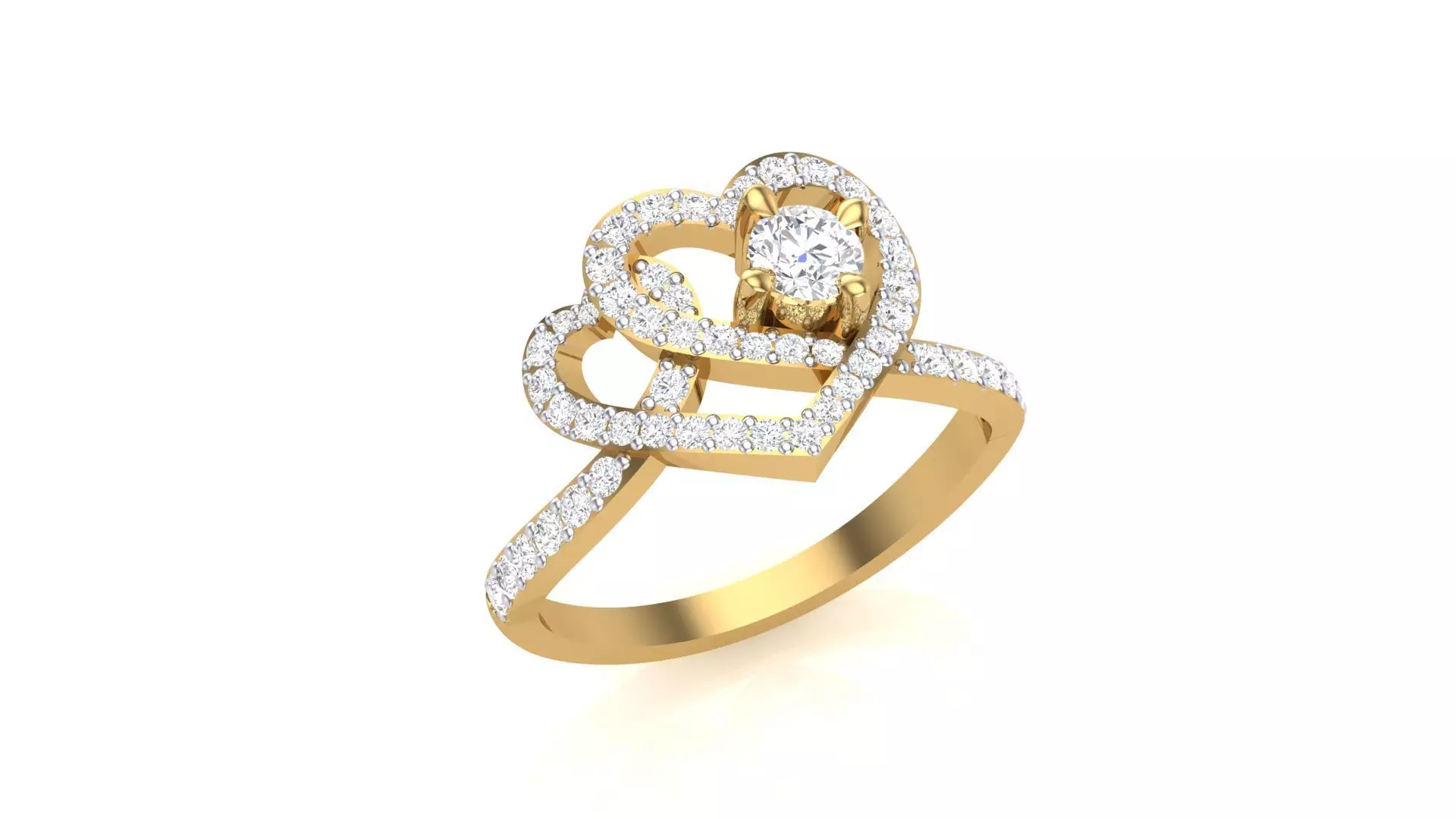 Solitaire Ring - 1 3D print model_0